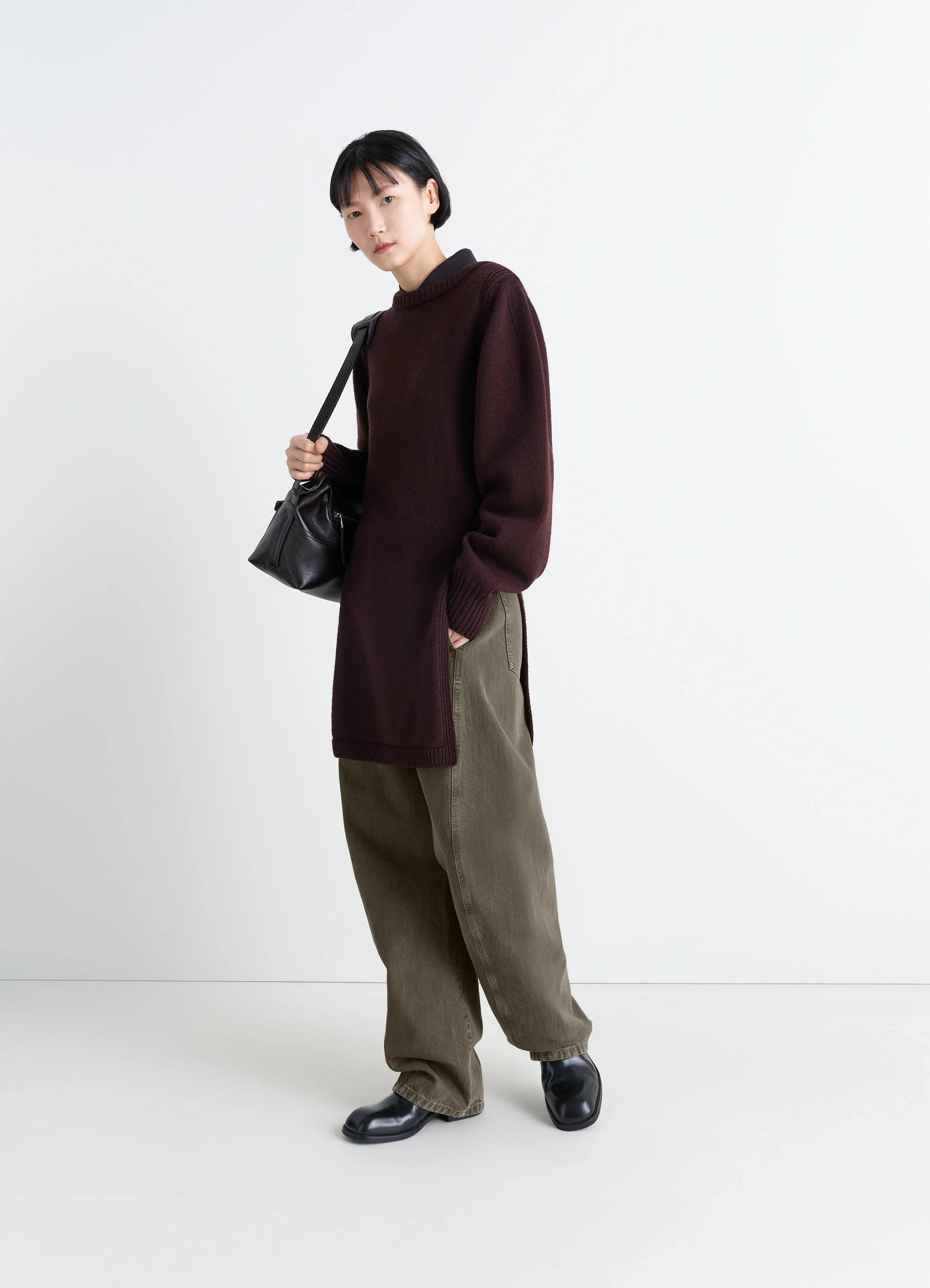 TWISTED BELTED PANTS - 3
