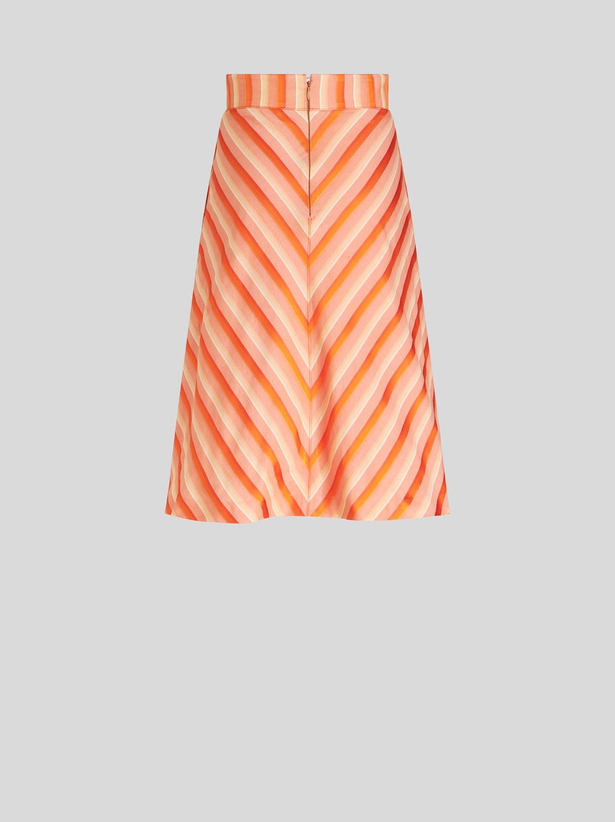 DEGRADÉ STRIPED SKIRT - 5