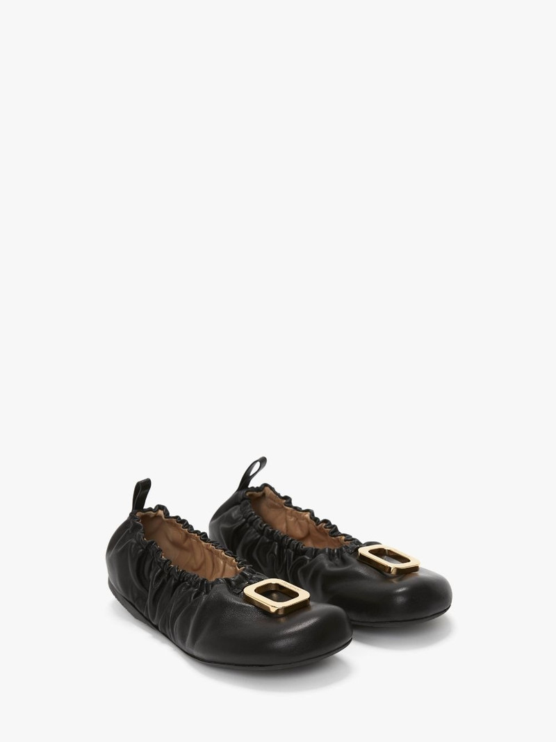 JW Anderson JWA PULLER LEATHER BALLET FLATS outlook