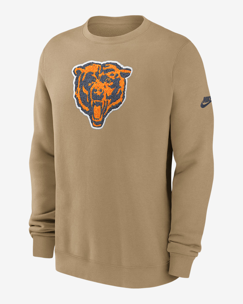 Chicago Bears Swing Pass Rewind Club Men's Nike NFL Pullover Crew 1