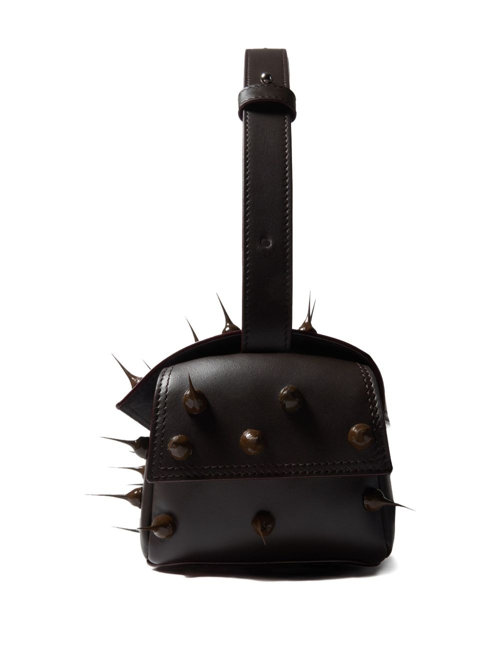 small Spiky Labauletto leather shoulder bag - 3