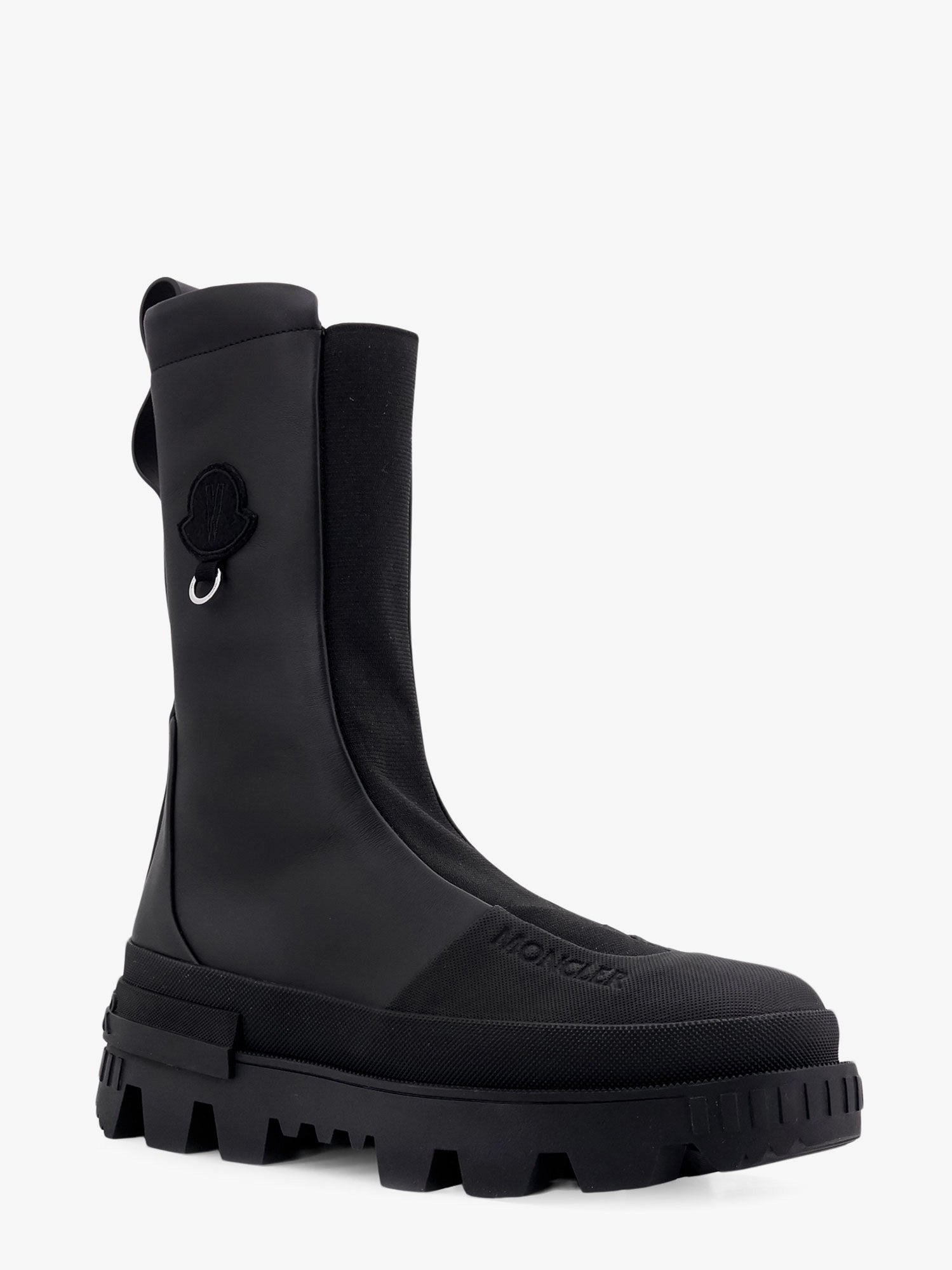 Salix 6 Moncler Willow Smith Letaher Boots With Stretch Inserts - 3