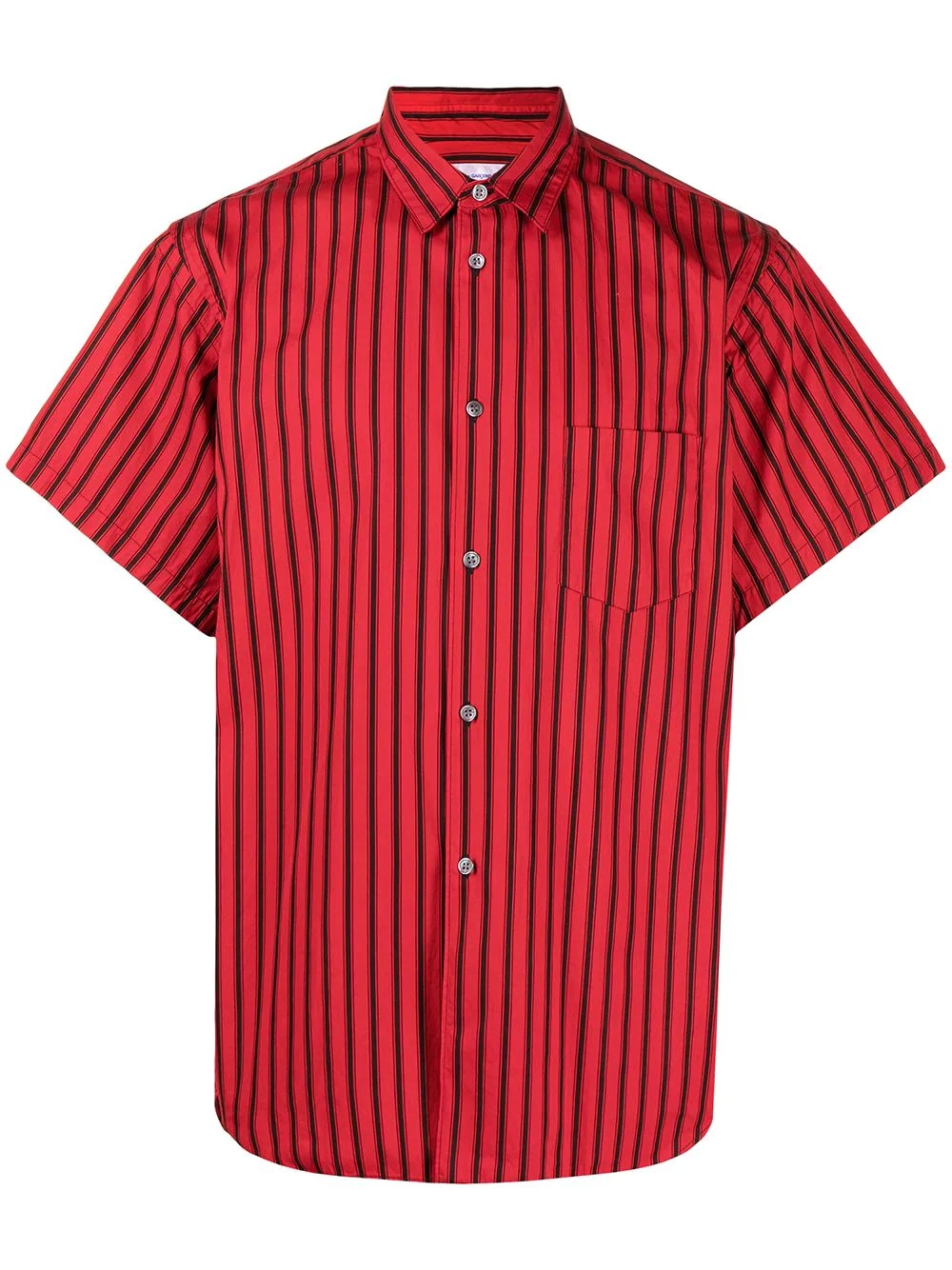 striped short-sleeve shirt - 1