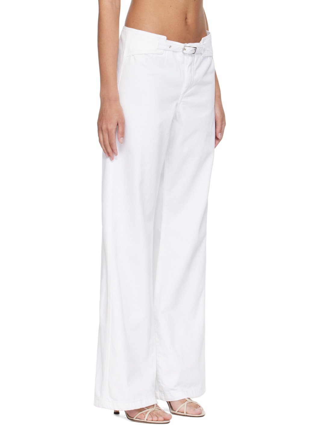 White Nicole Jeans - 2