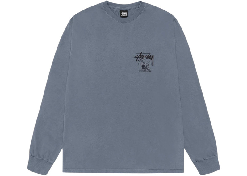 Stüssy Stussy Classic Gear L/S Pigment Dyed Tee Navy outlook