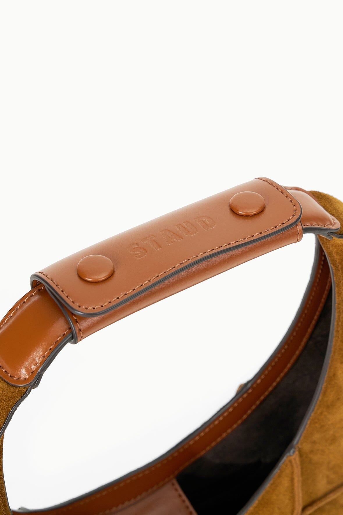 STAUD MOON TOTE BAG TAN SUEDE - 5