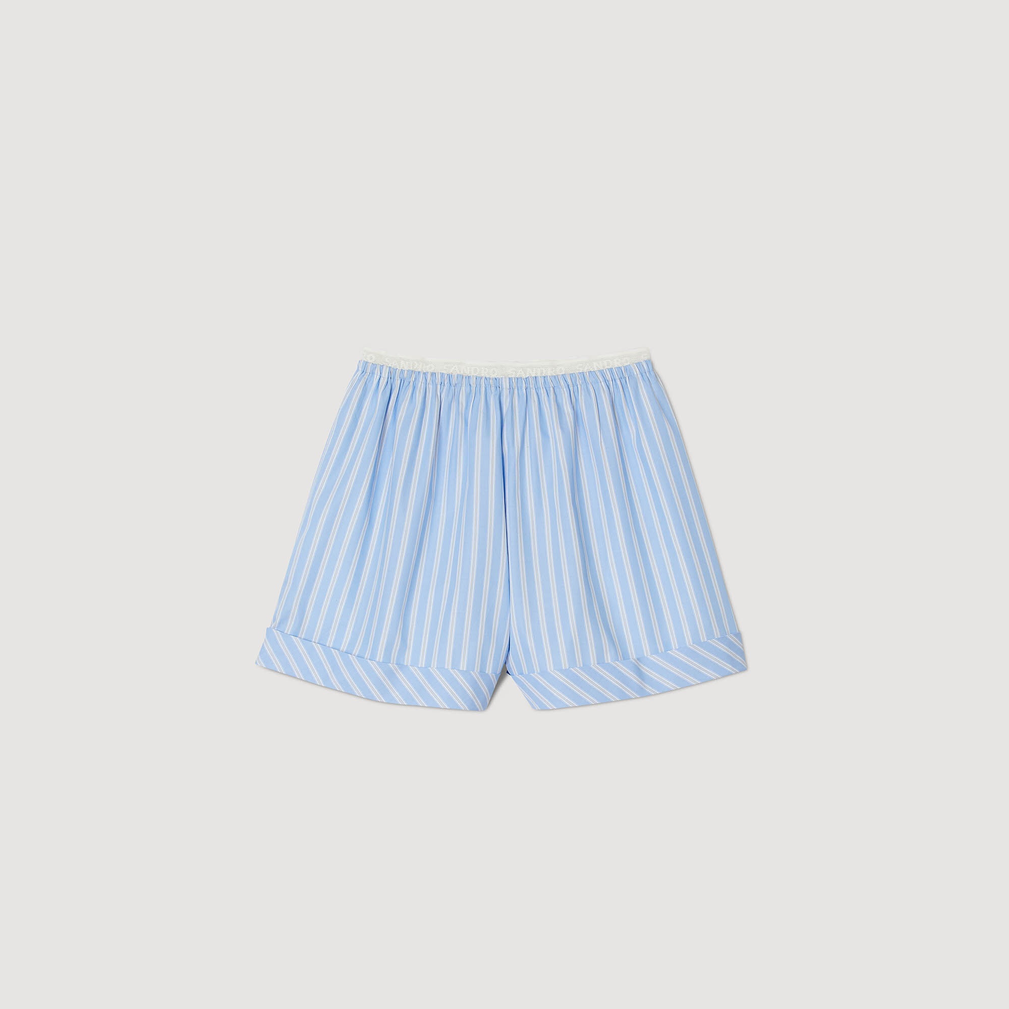 WIDE-LEG COTTON SHORTS - 1