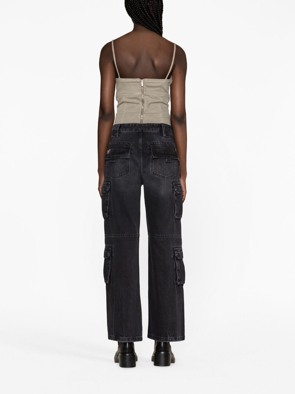 Harness Strap cargo jeans - 3