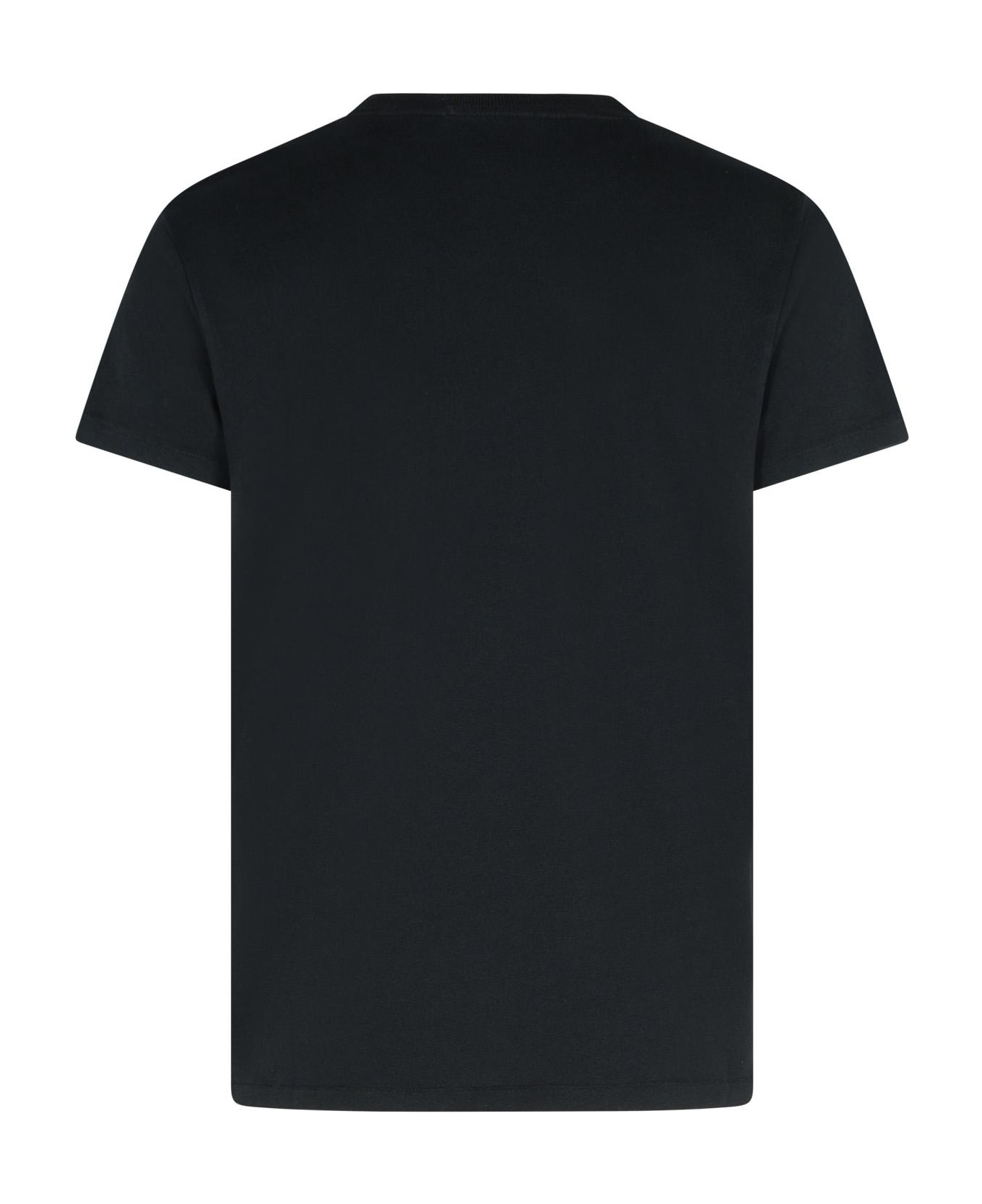 Black Cotton T-shirt - 3