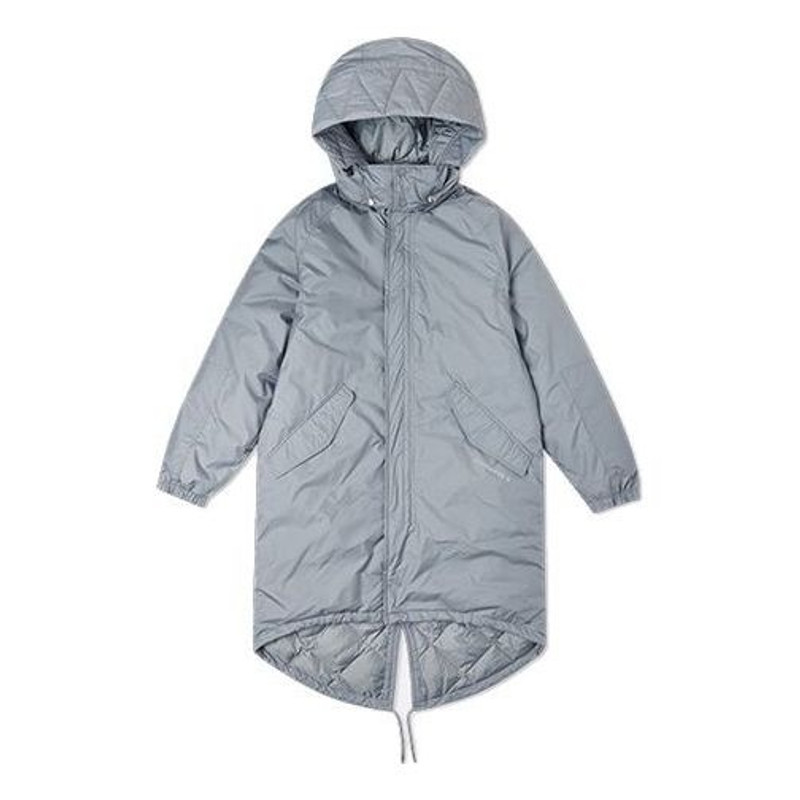 Converse Down Long Trench Coat 'Grey' 10019985A02 - 1