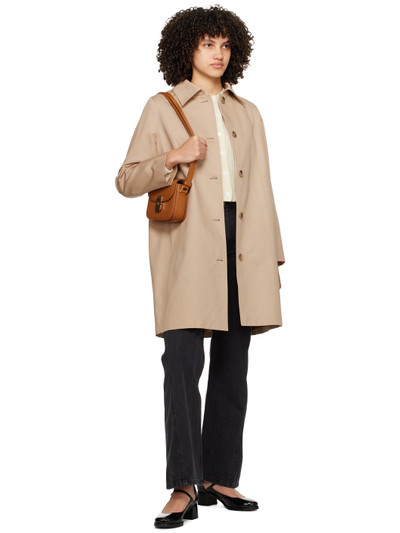 A.P.C. Beige Button Trench Coat outlook