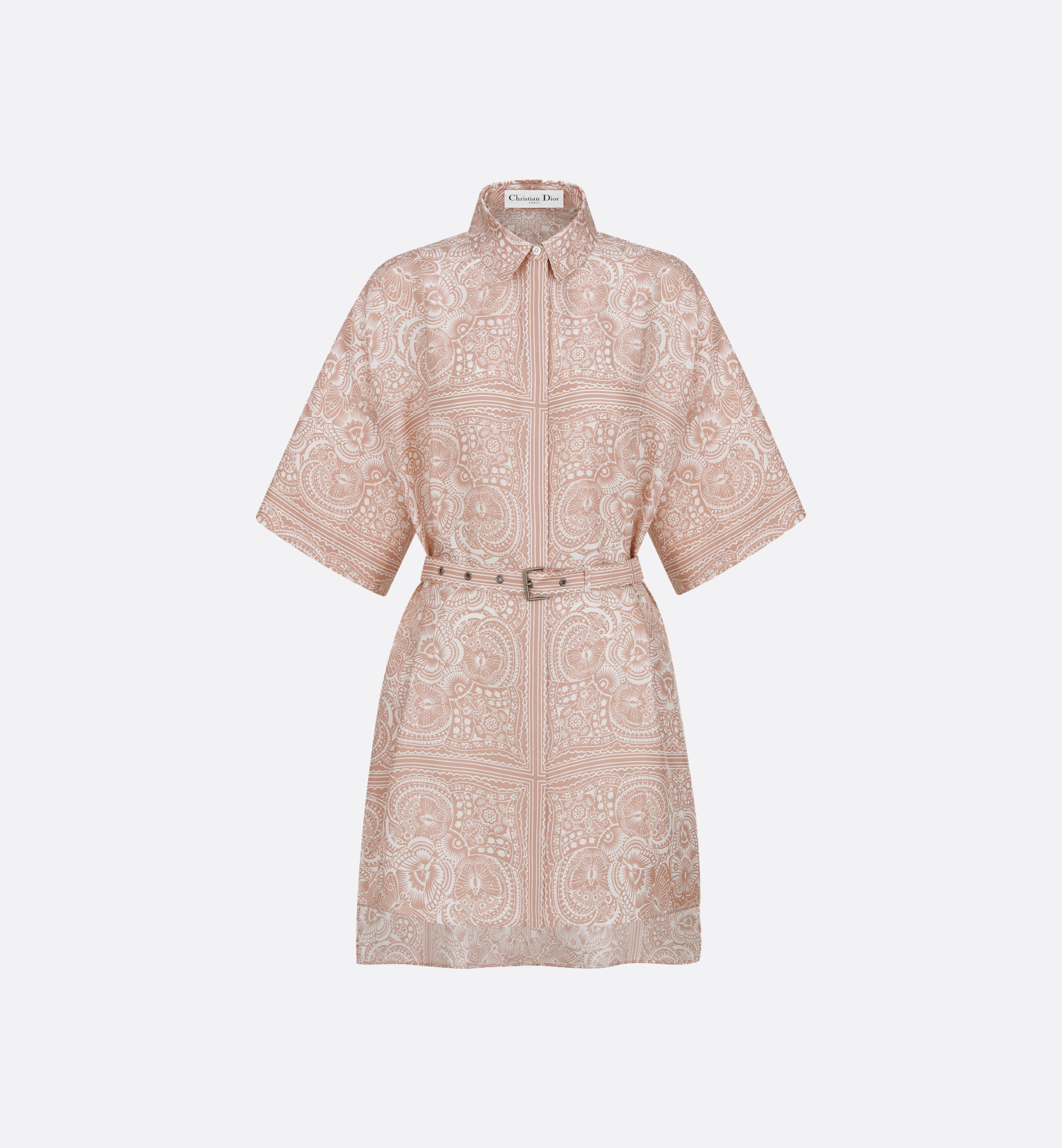 Short Belted Shirtdress - 1