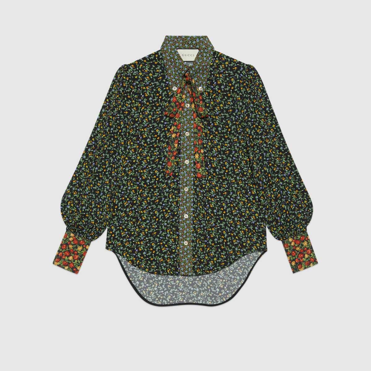 Gucci Liberty floral crêpe shirt - 1