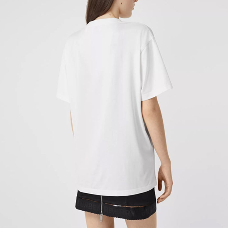 Burberry Cotton Short Sleeve White 8024629 - 4
