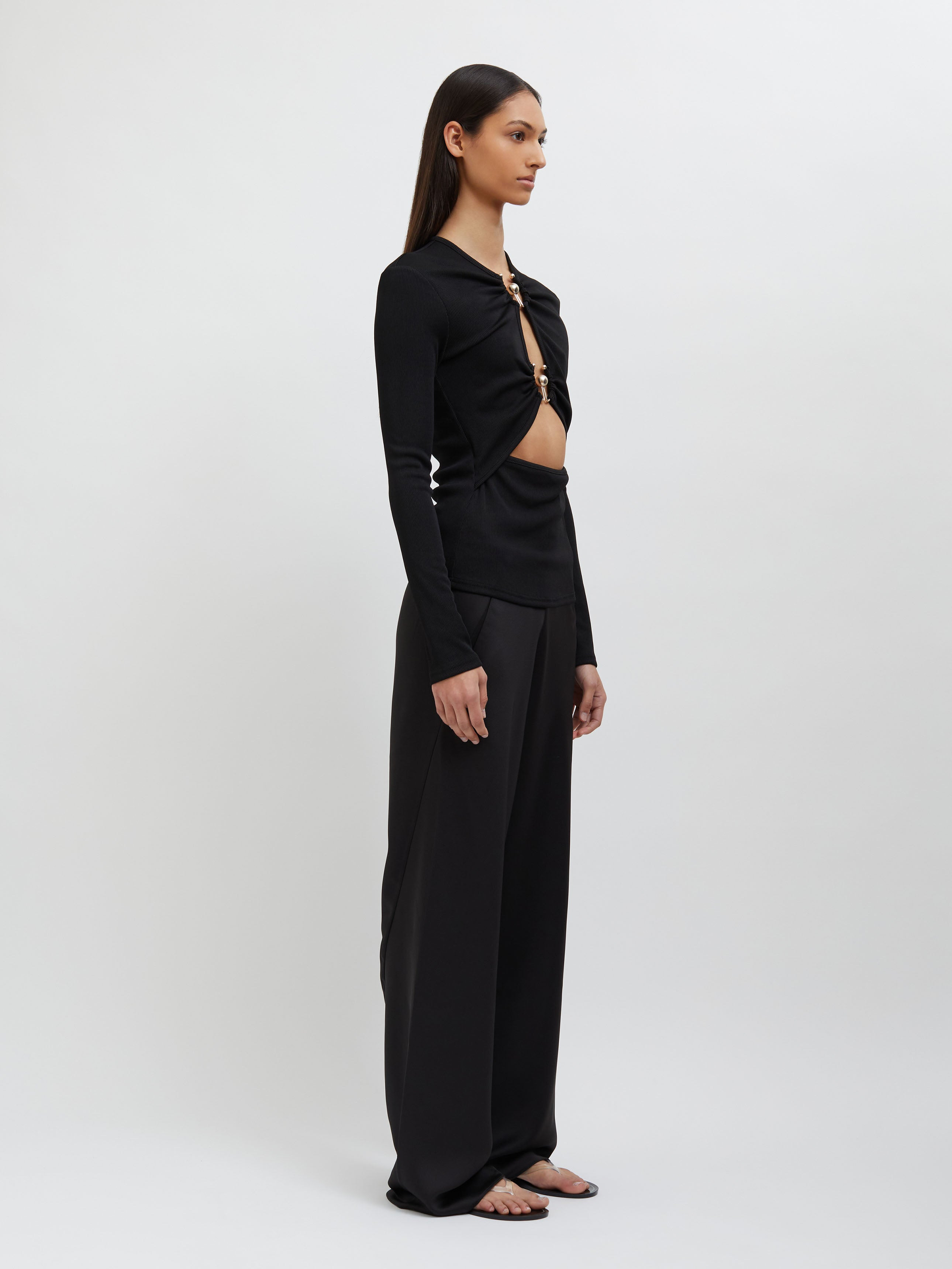 Orbit Ruched Long Sleeve Top - 4