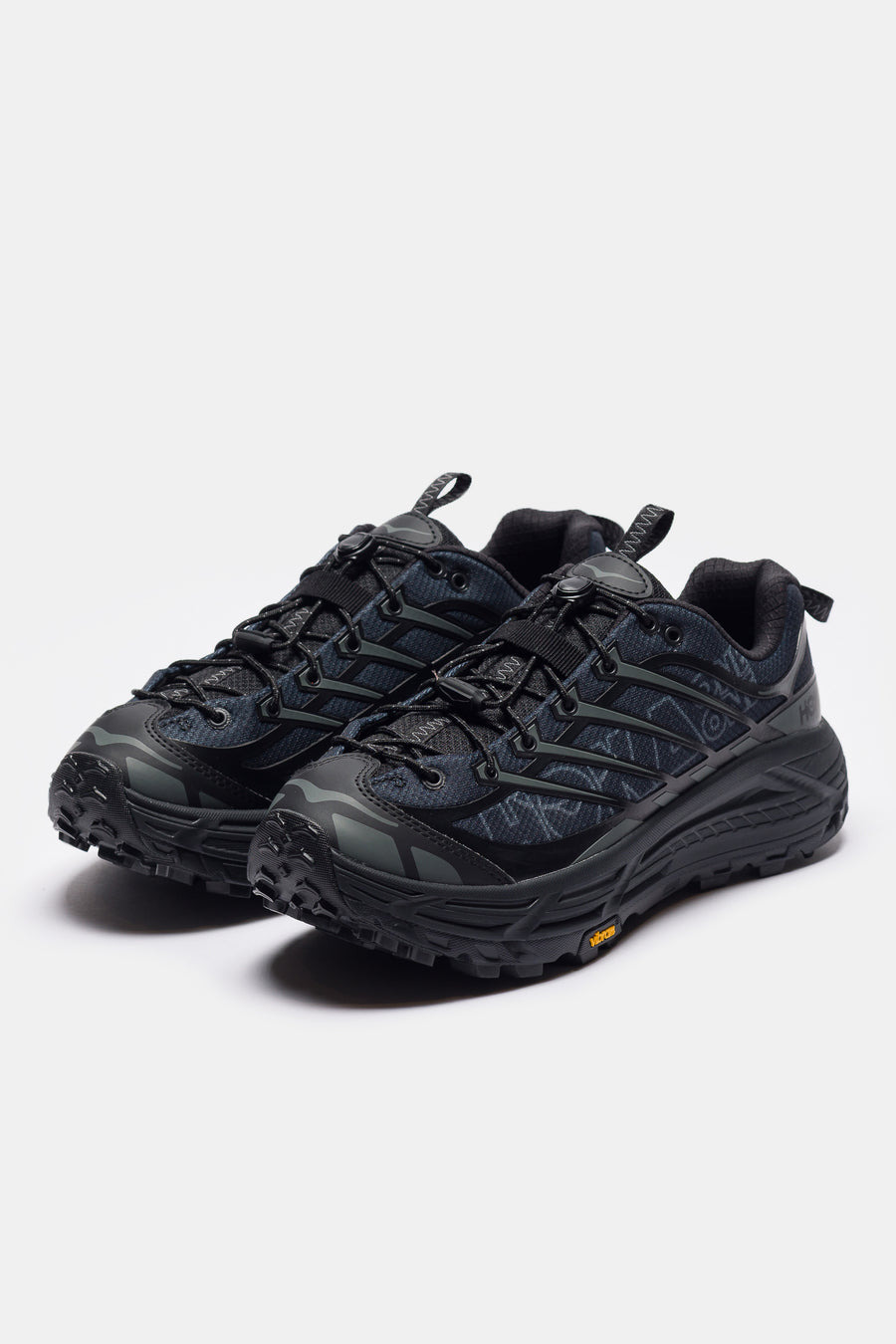 Mafate Three2 Wordmark Sneaker in Black/Outer Orbit - 3