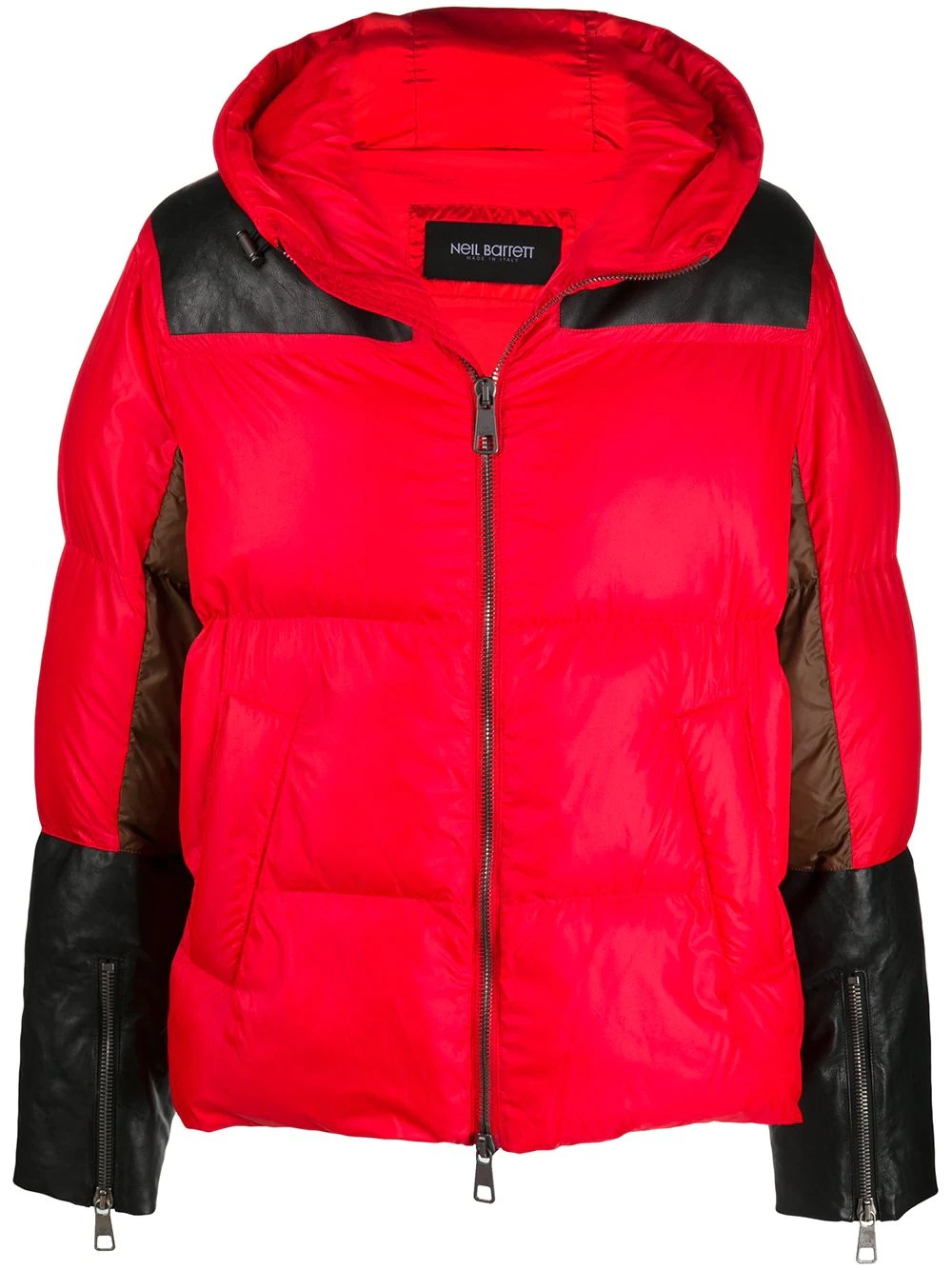 padded hooded jacket - 1