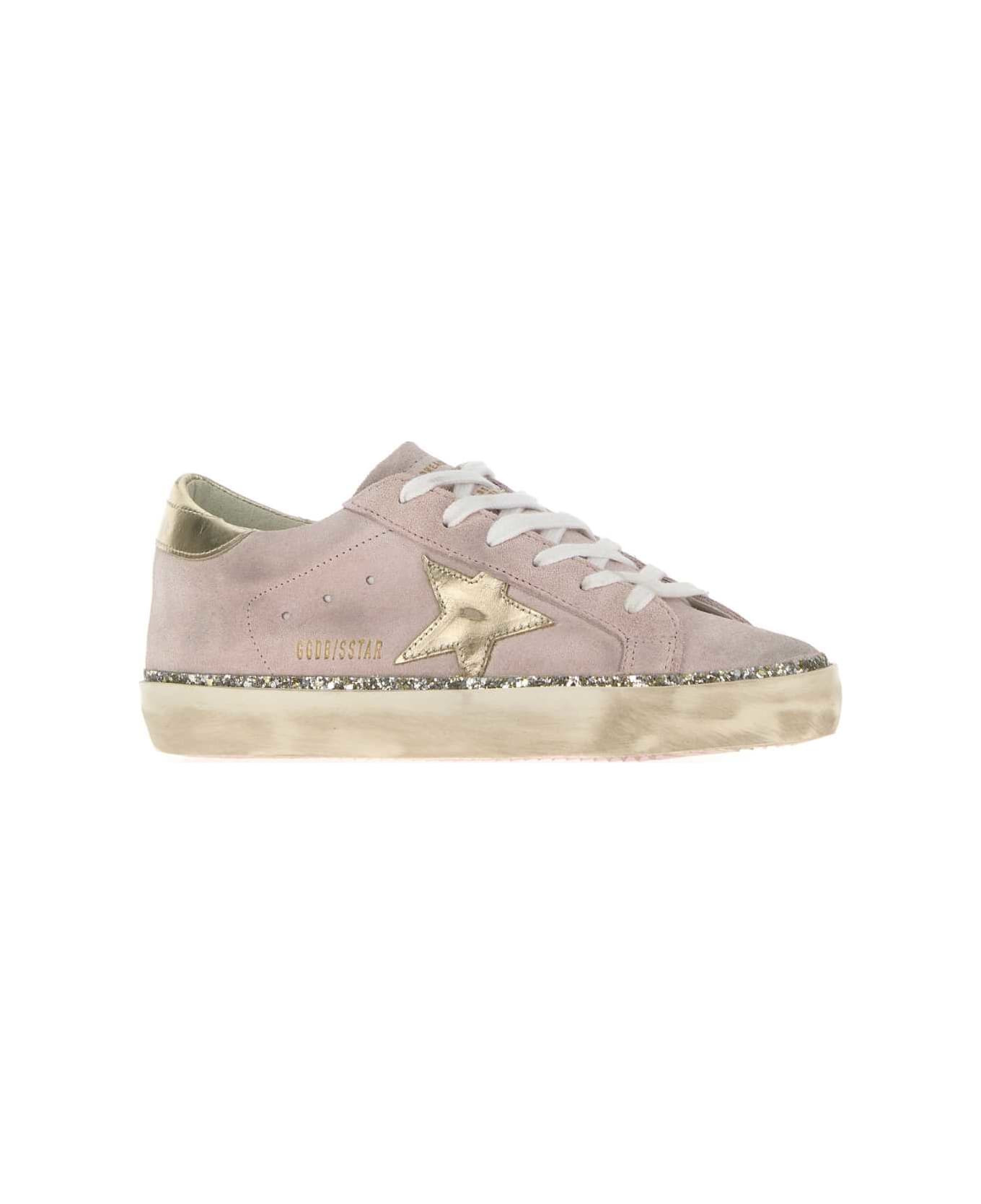 Pink Suede Super Star Sneakers - 2