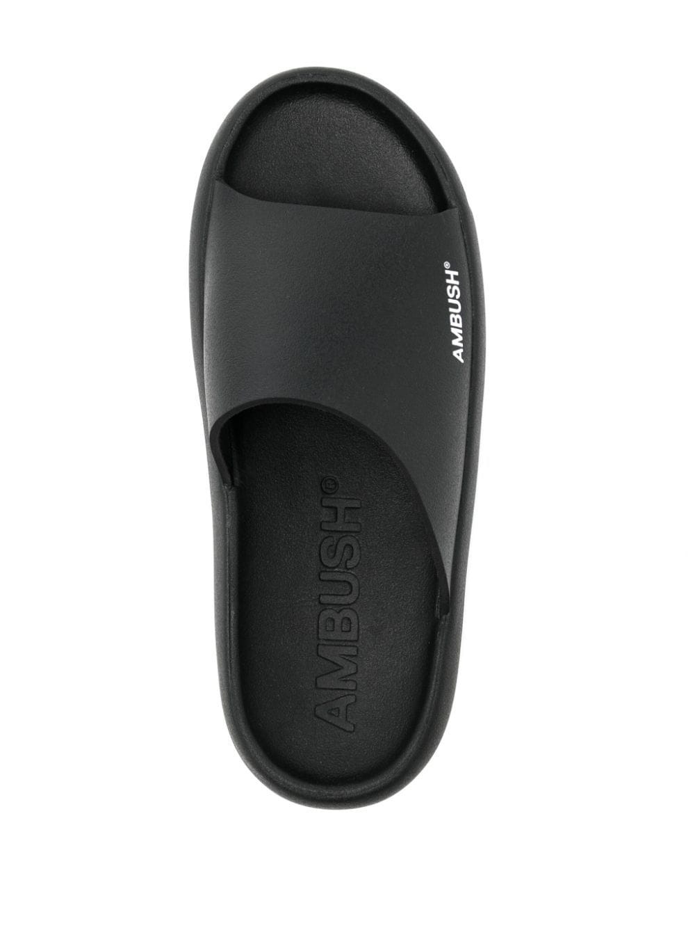 logo-print ridged-sole slides - 7