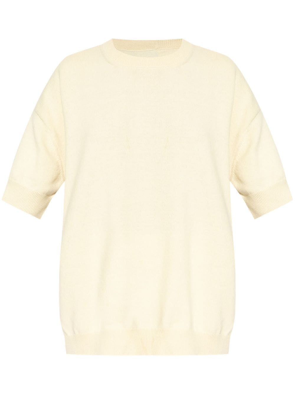 crew-neck knitted T-shirt - 1