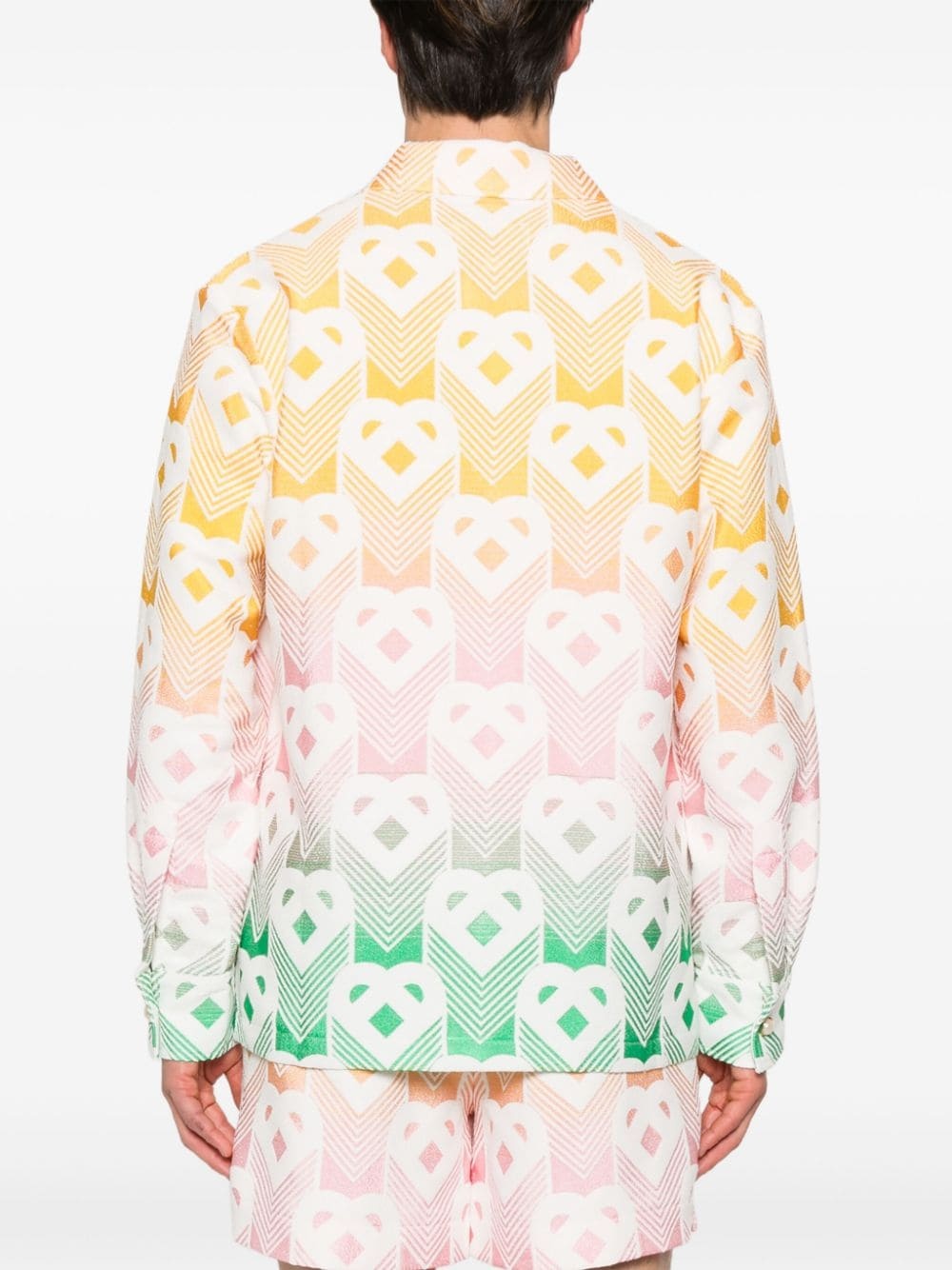 terrycloth-effect shirt jacket - 4