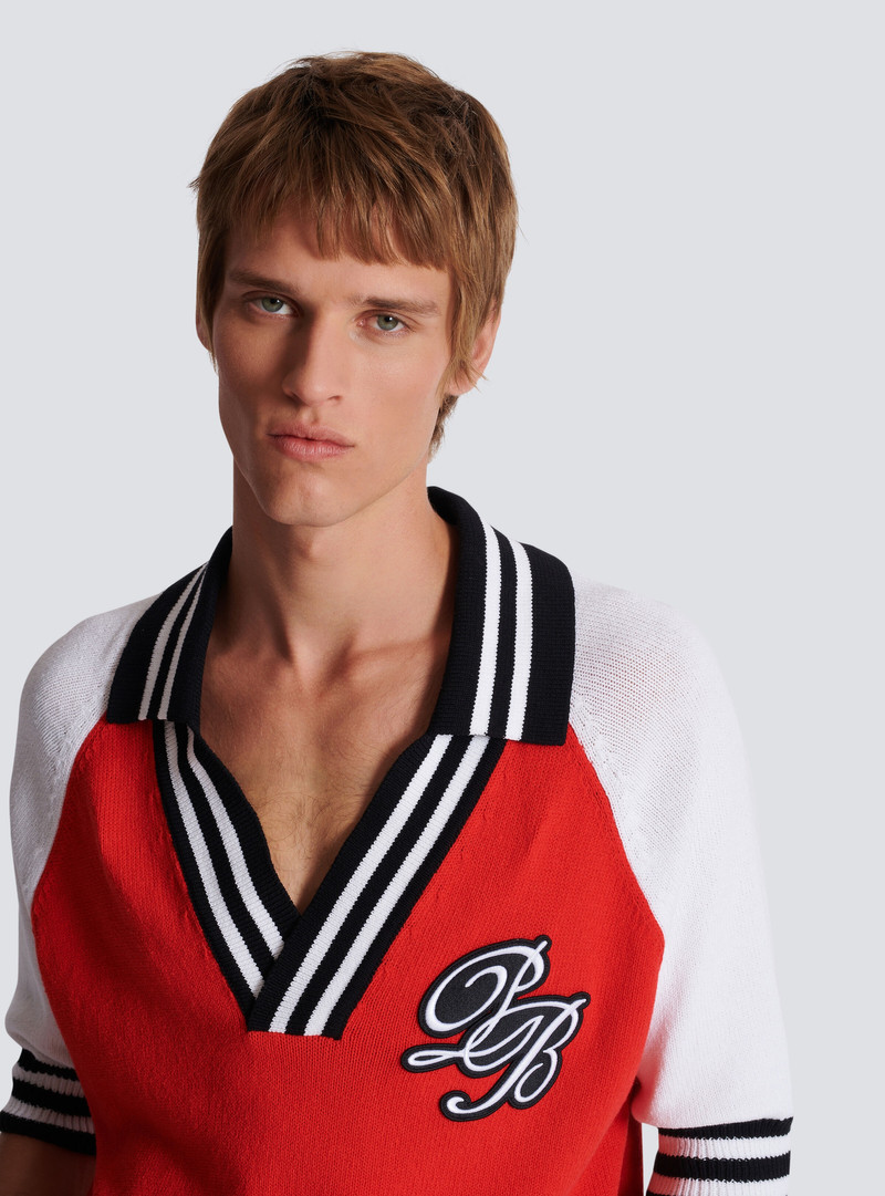 College Baseball PB Signature knit polo shirt 7