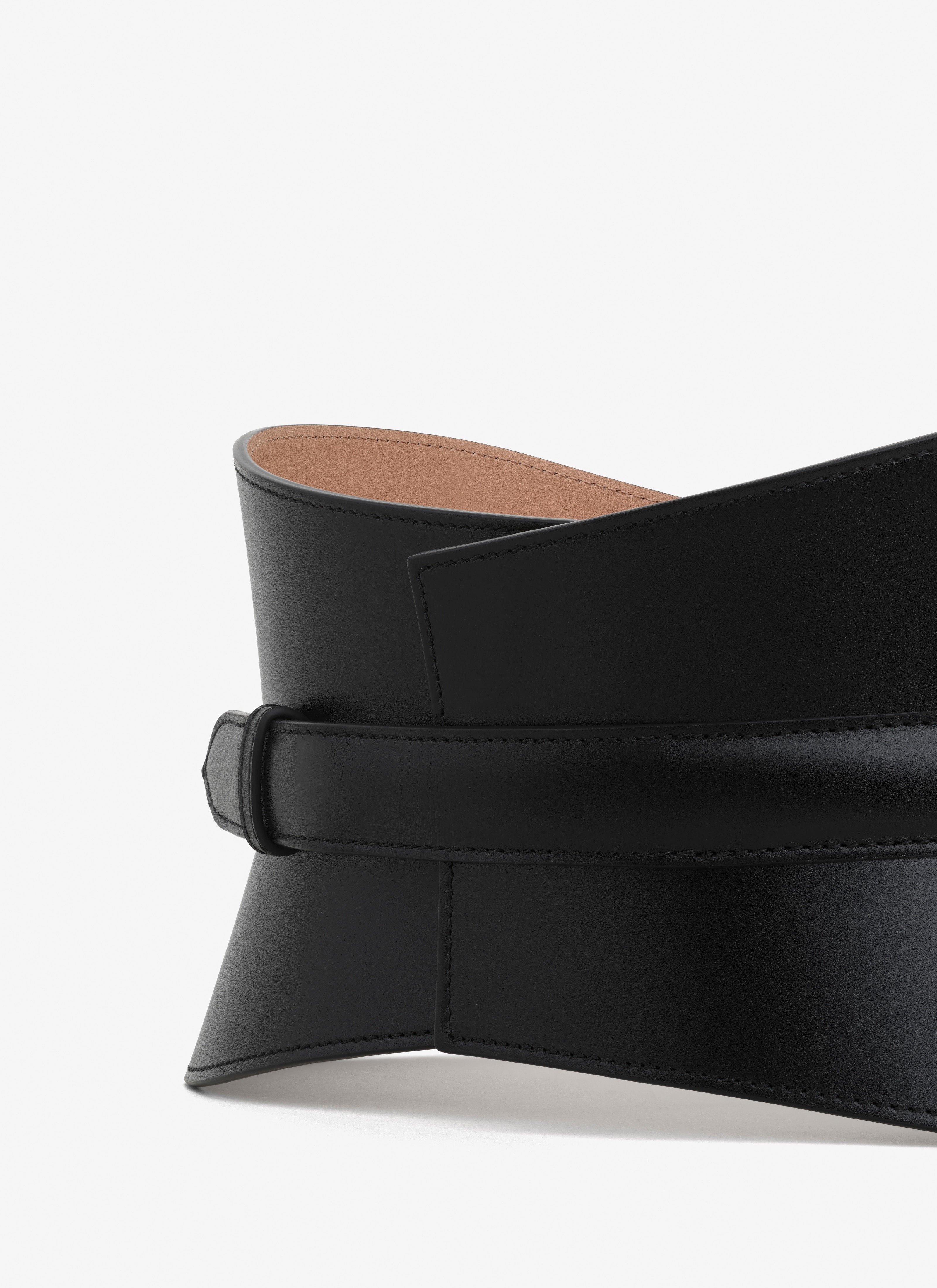 ALAÏA BLACK NEO BUSTIER CORSET IN CALFSKIN |ALAÏA US