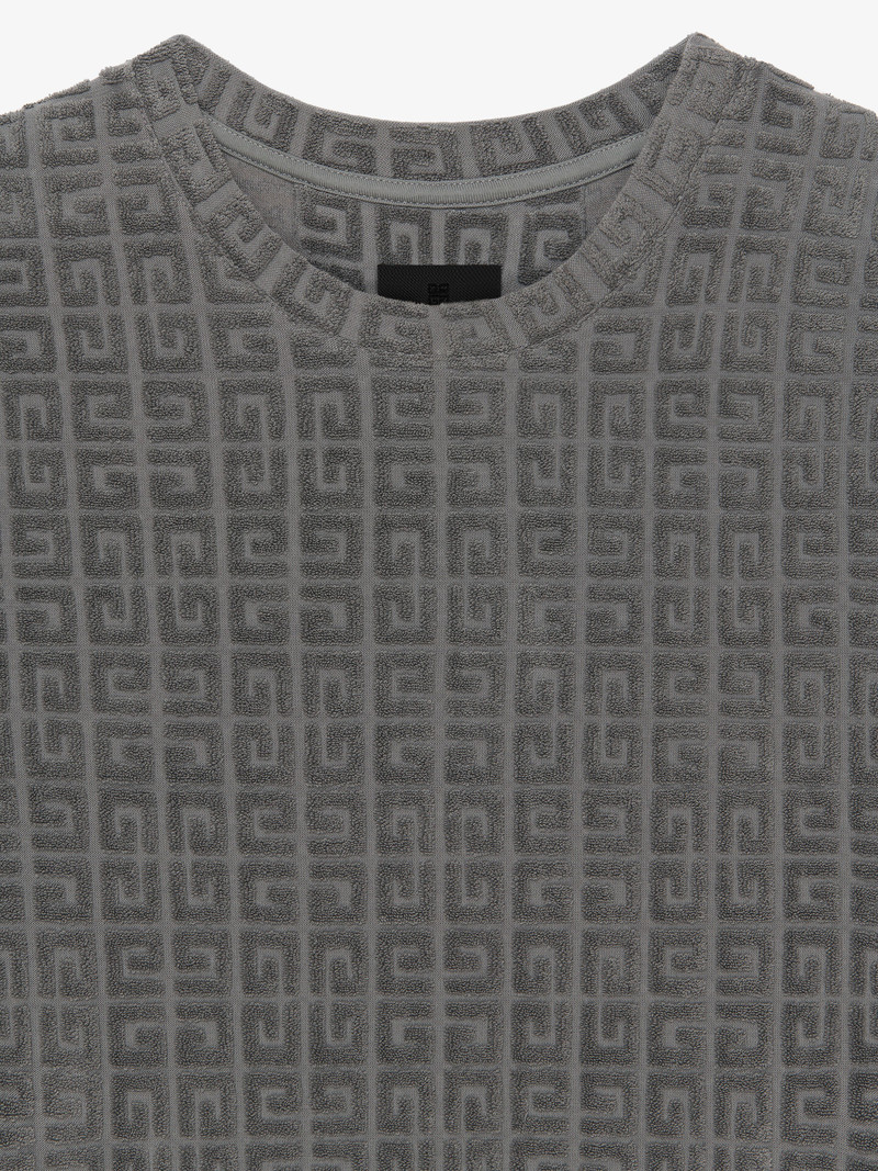 T-SHIRT IN 4G TOWELLING COTTON JACQUARD 5