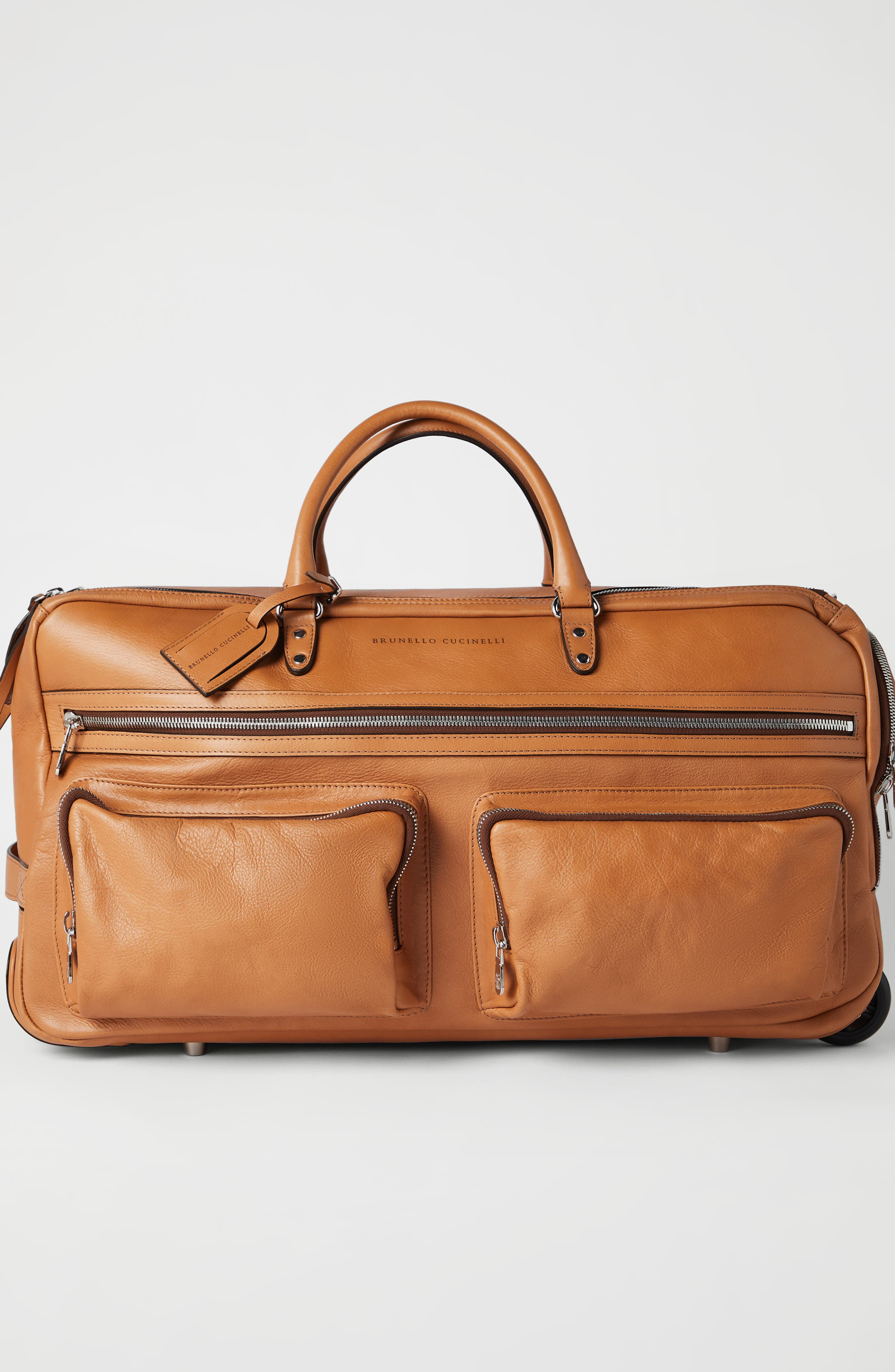 Brunello Cucinelli Cowhide trolley bag in Natural at Nordstrom - 2