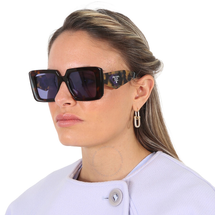 Prada Violet Mirrored Internal Silver Square Ladies Sunglasses PR 23YS 2AU05Q 51 - 2