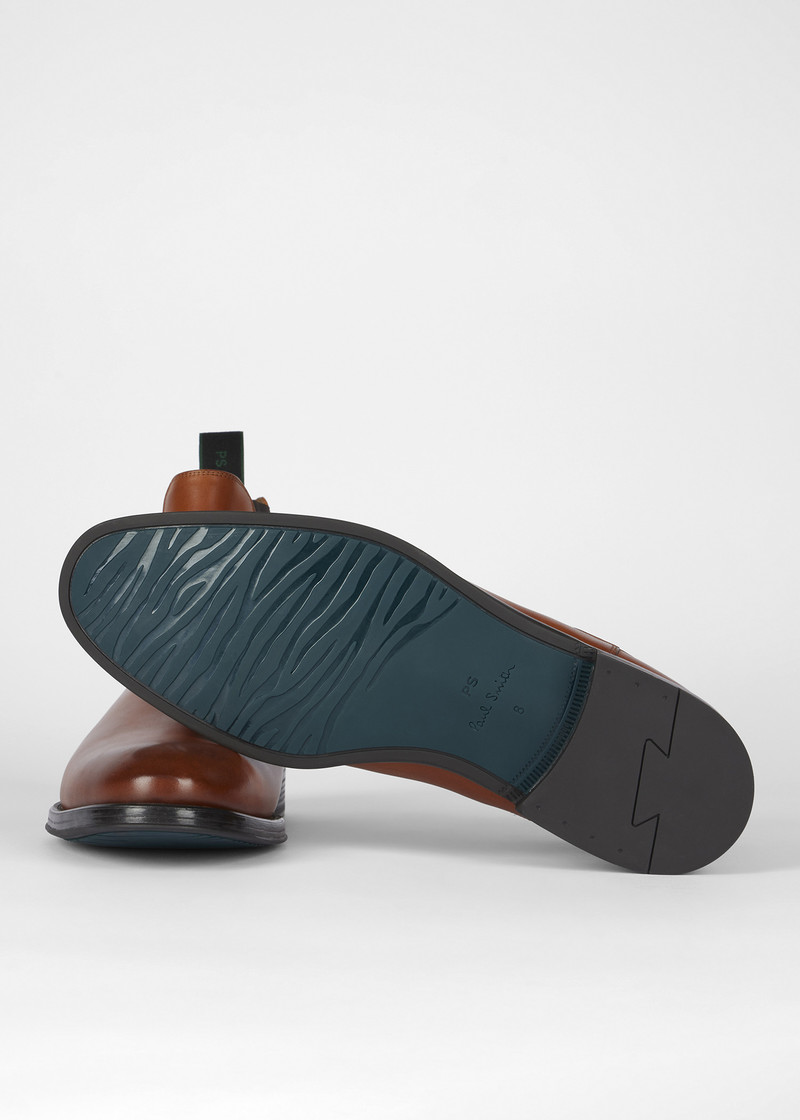 Paul Smith Tan Leather 'Augustus' Boots outlook