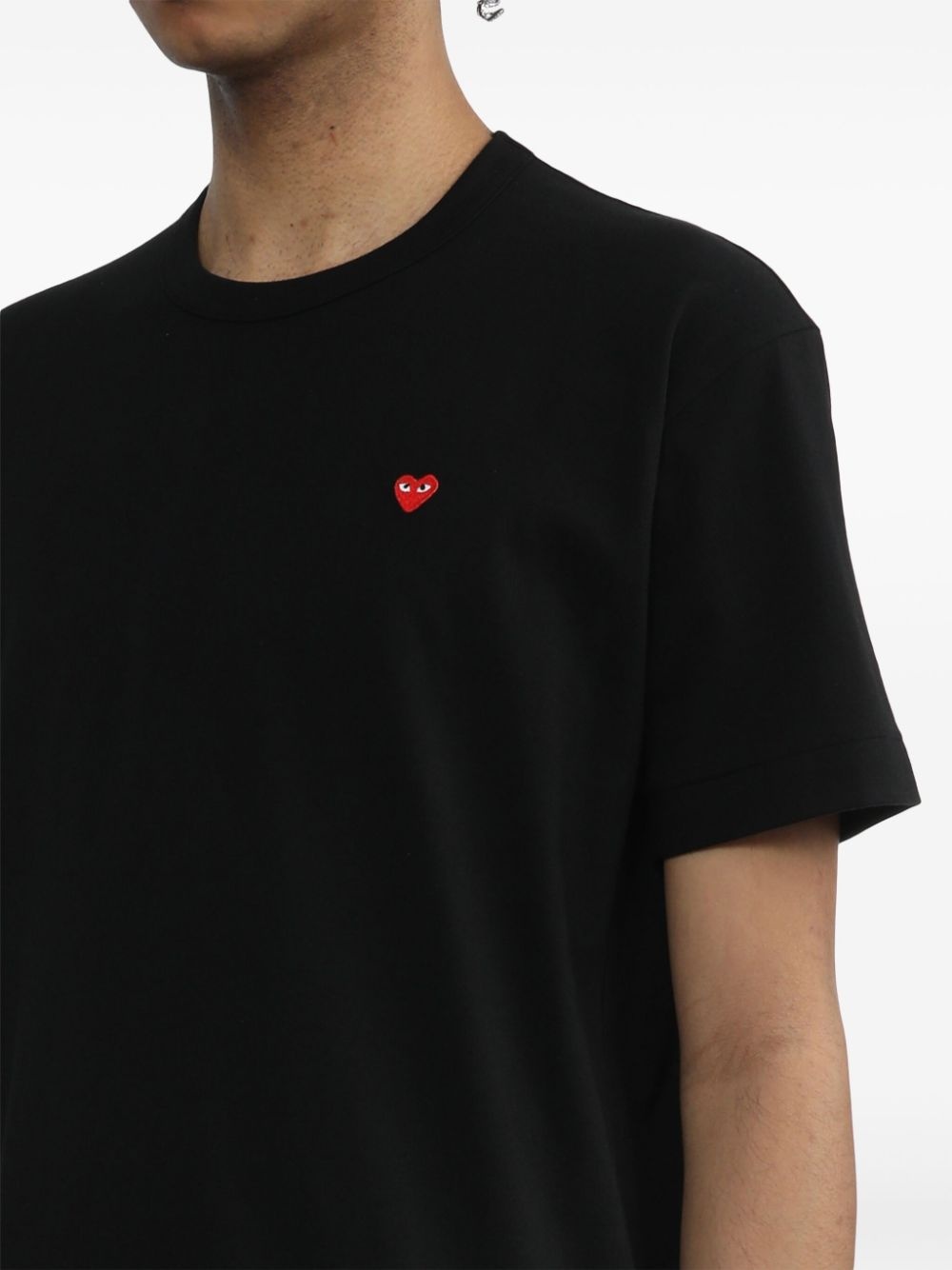 logo-appliqué cotton T-shirt - 5