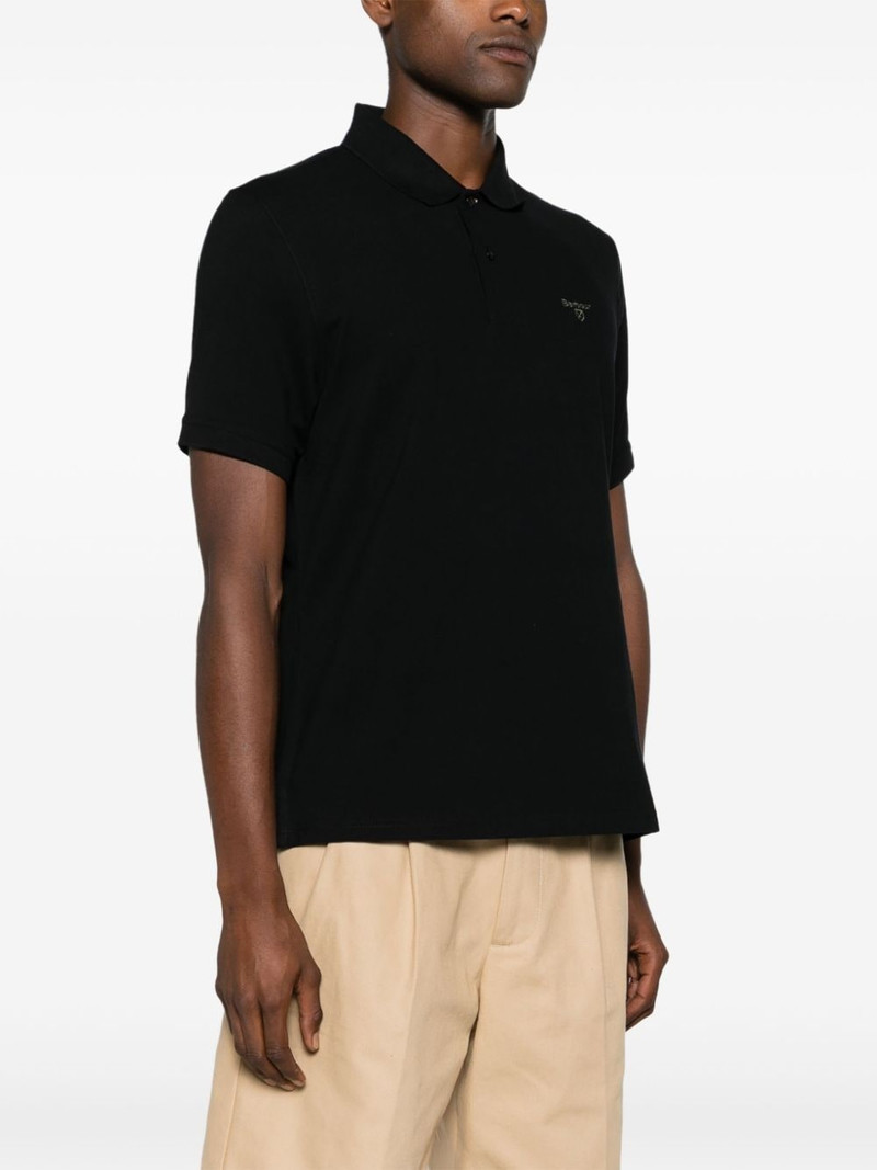 logo-embroidered cotton polo shirt 3