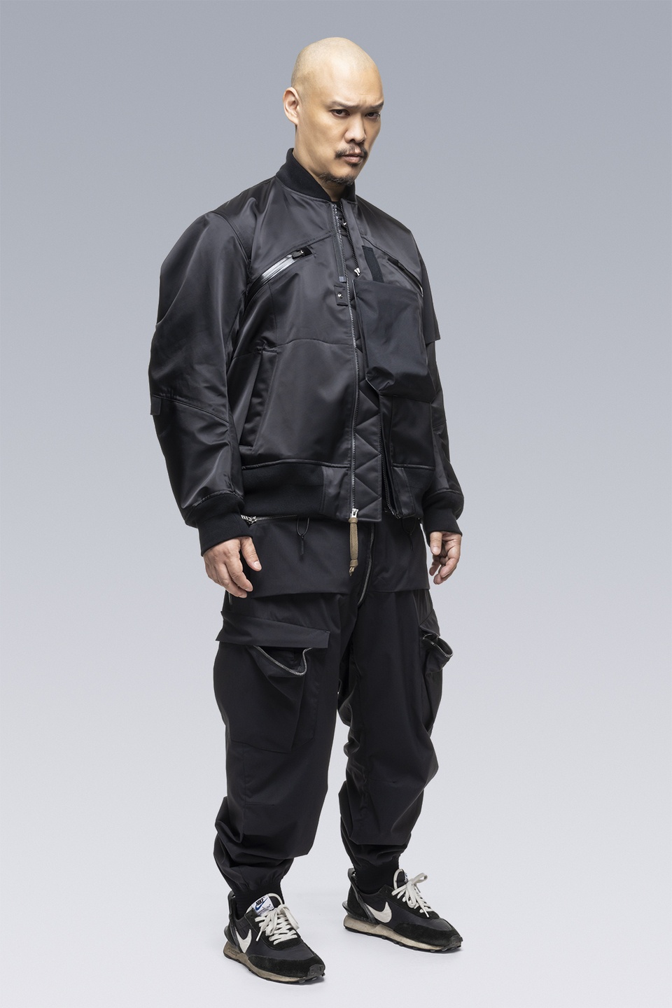 SAC-J2762 sacai / ACRONYM Bomber Jacket Black - 2