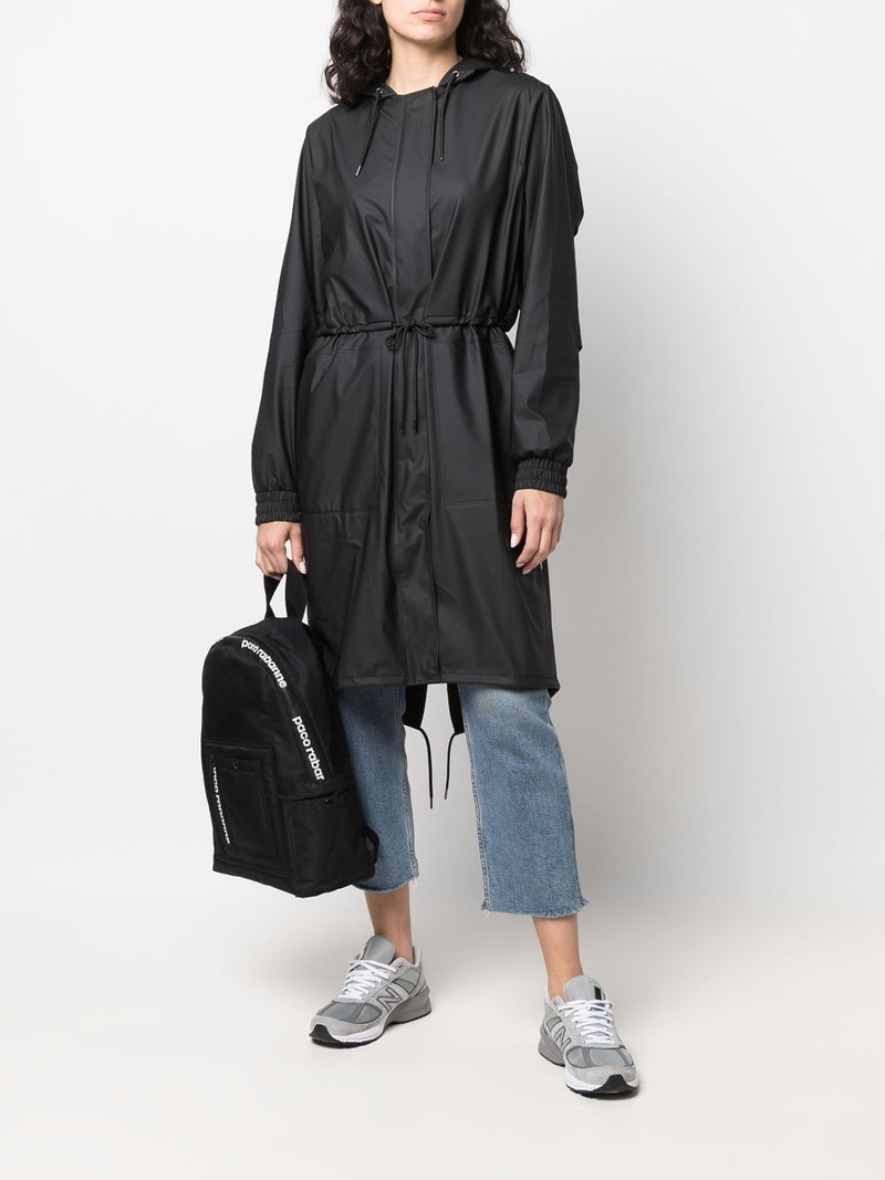 drawstring hooded raincoat 3