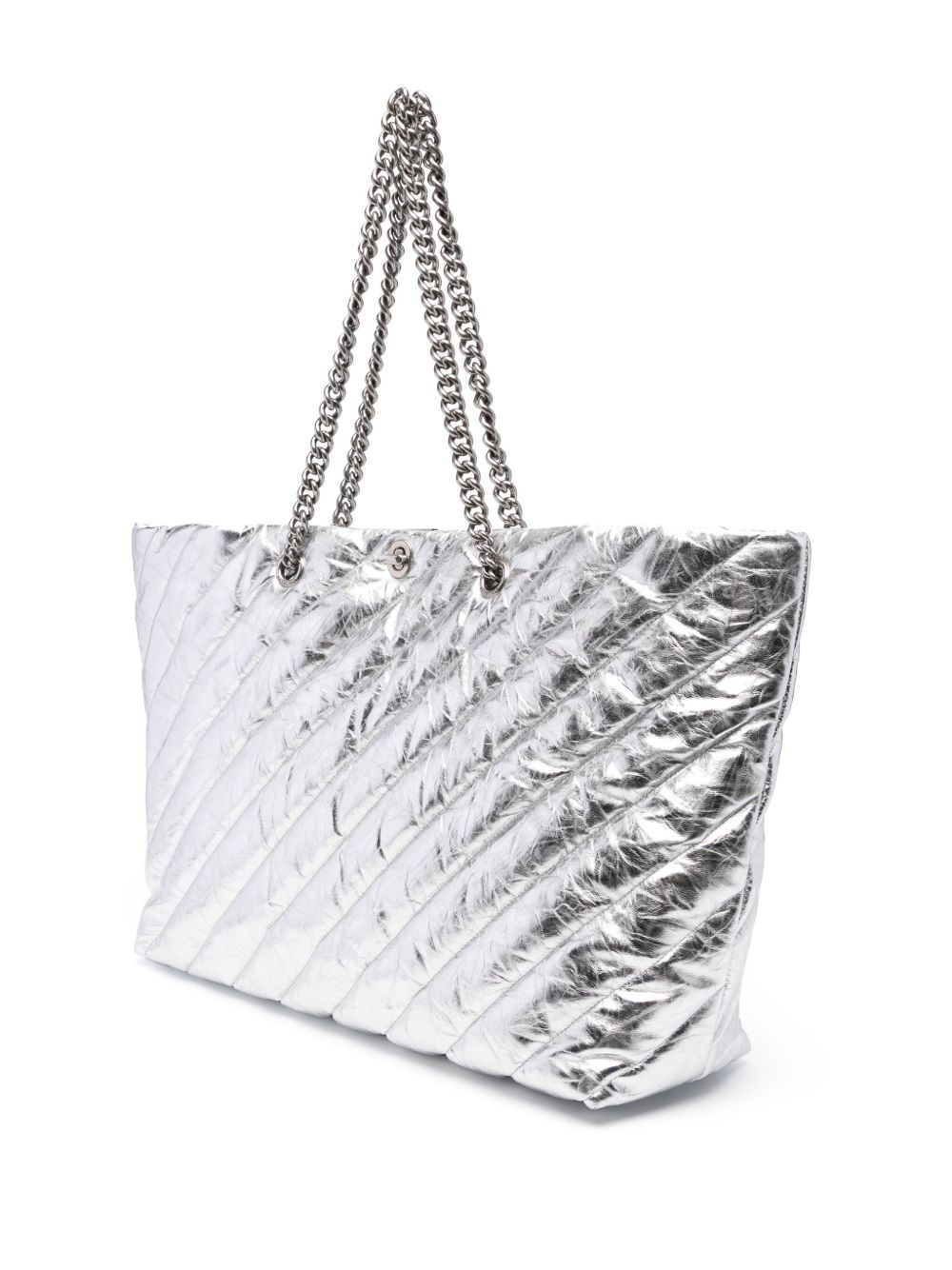 large Crush metallic tote bag - 3