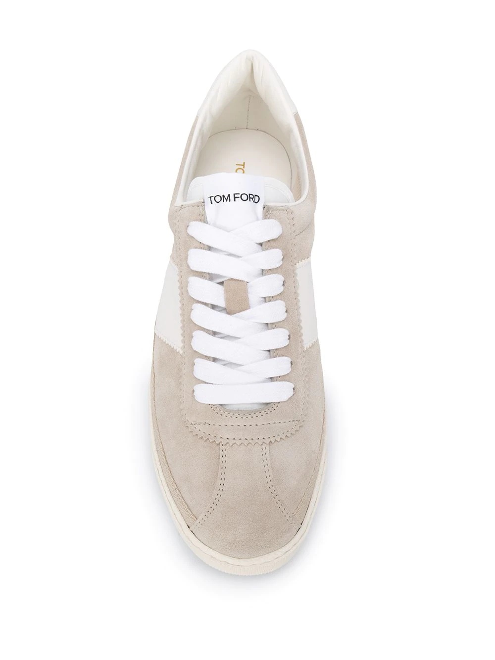 panelled low-top sneakers - 4