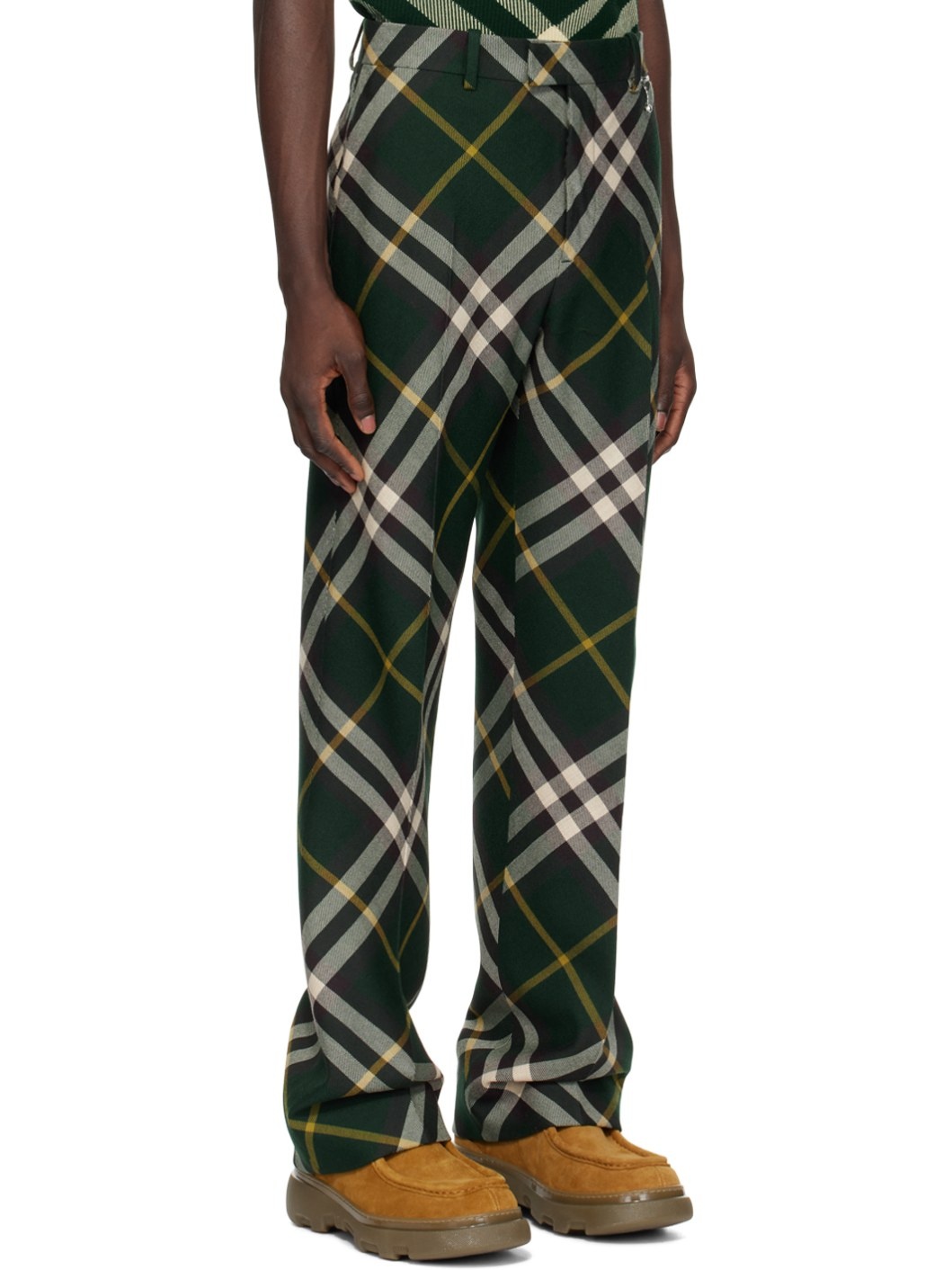 Green Check Trousers - 2