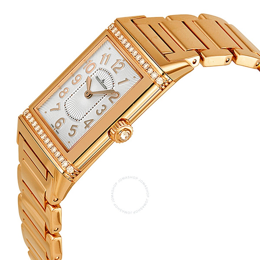 Jaeger LeCoultre Grande Reverso Silver Dial 18kt Rose Gold Ladies Watch Q3202121 - 2