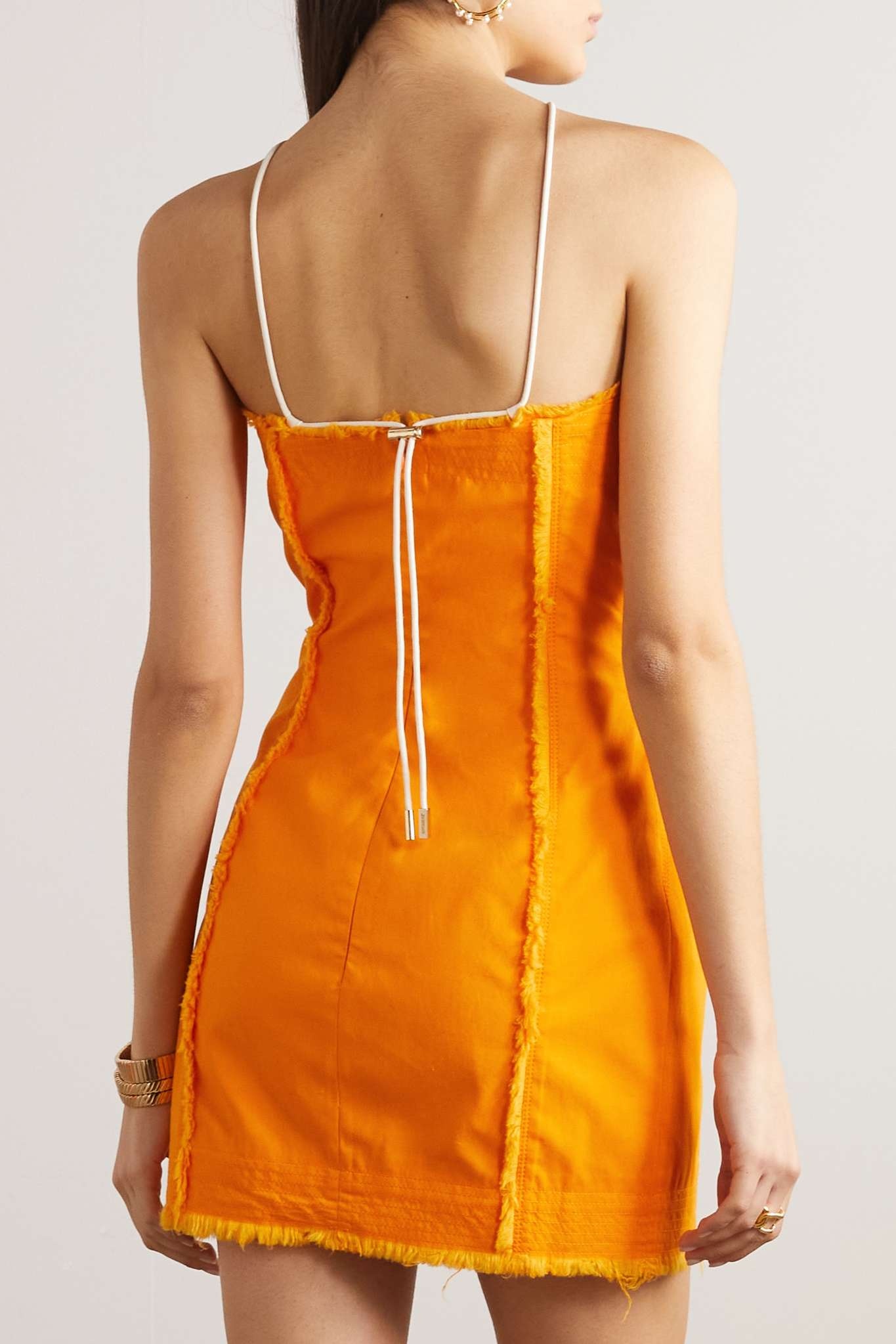 Strapless cotton mini dress - 3
