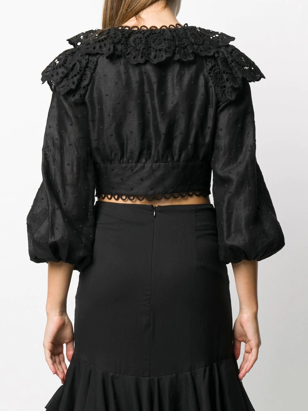 Bellitude ruffled cropped blouse - 4