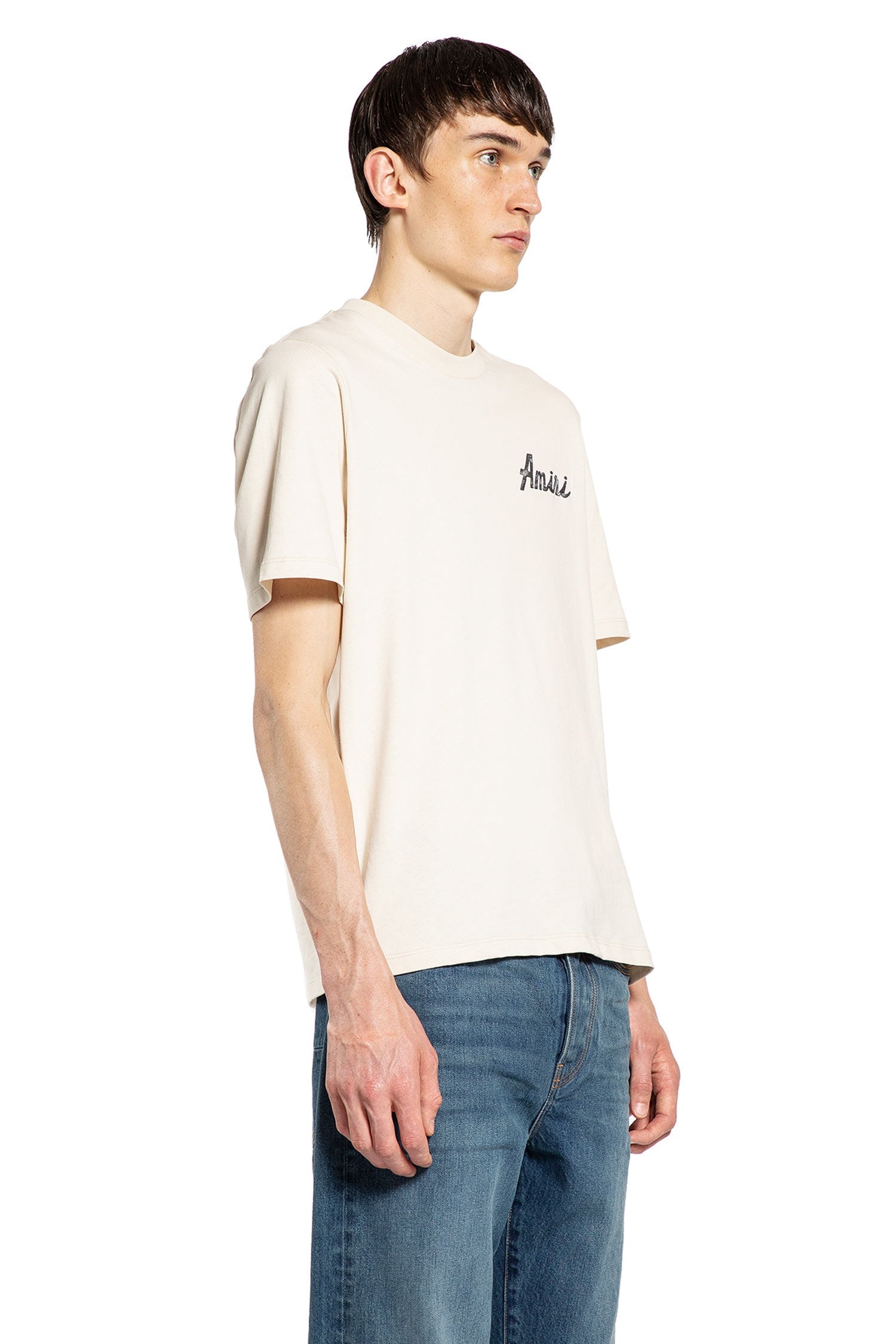 送料関税込み AMIRI シティー Tシャツ ベージュ Luxury T-shirt for children - Beige Amiri T-shirt with red