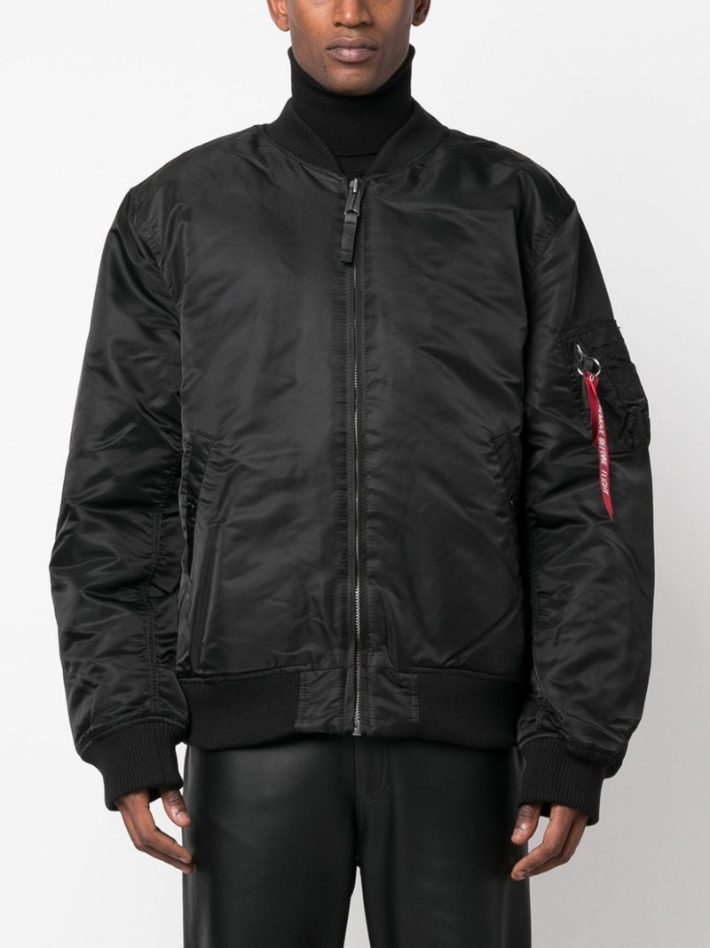 embroidered-design bomber jacket 3