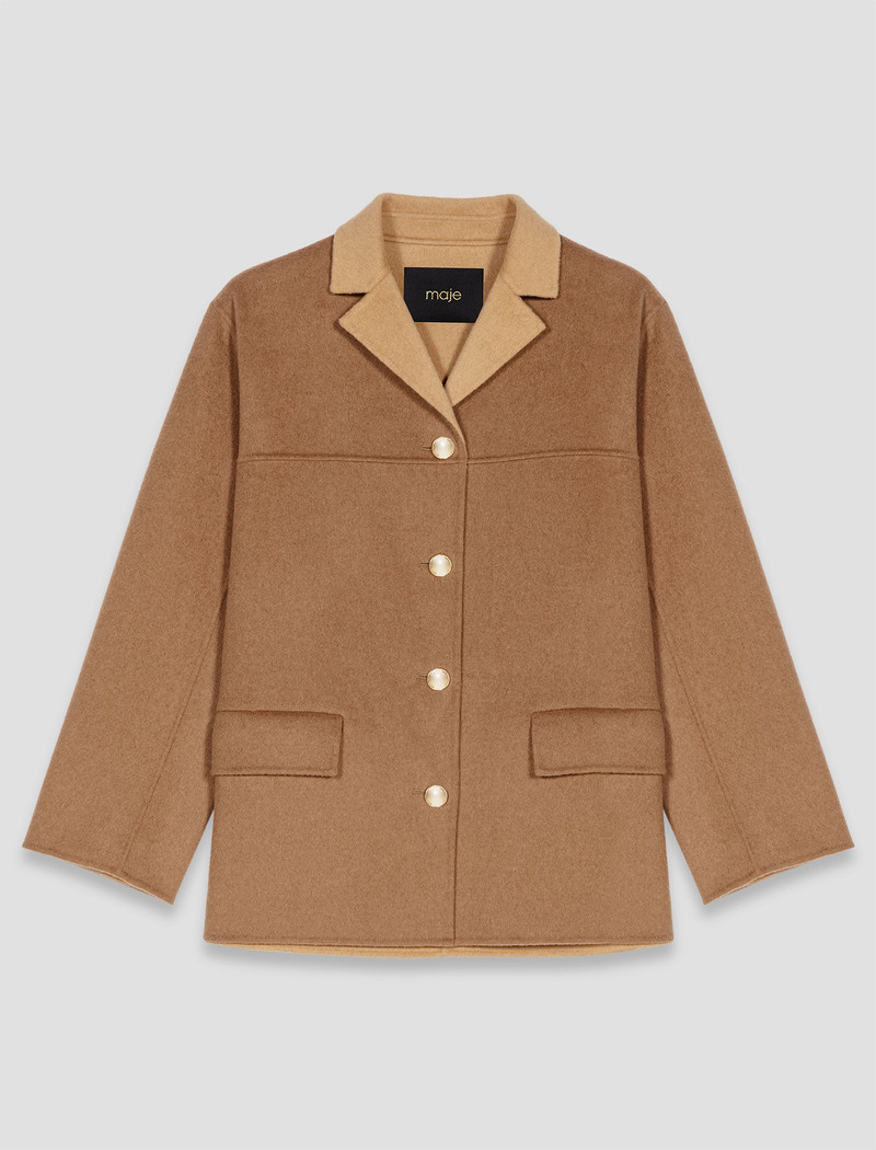 Double-faced mid-length coat 1