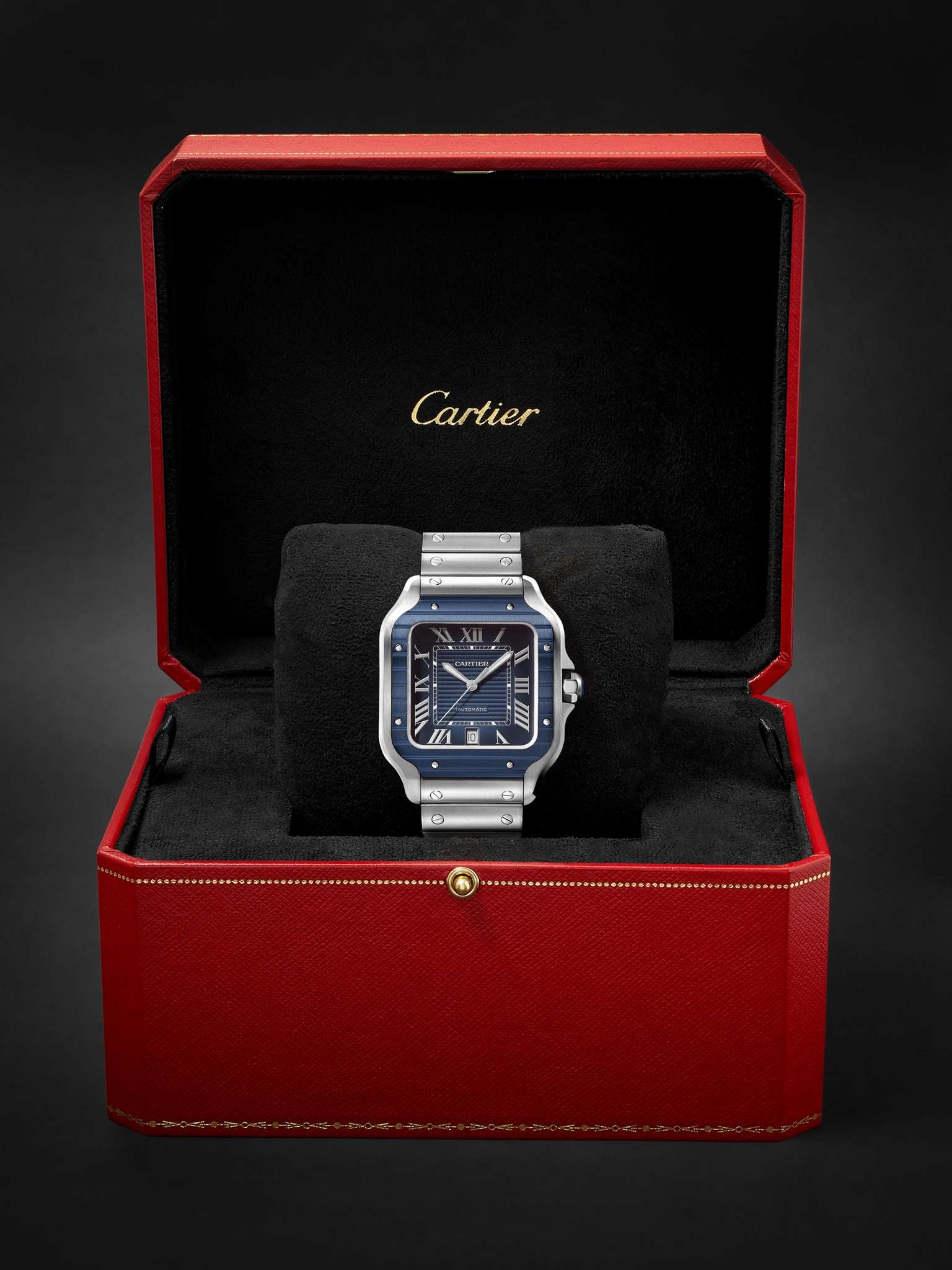 Santos de Cartier Automatic 39.8mm Stainless Steel and PVD-Coated Watch, Ref. No. CRWSSA0048 - 7