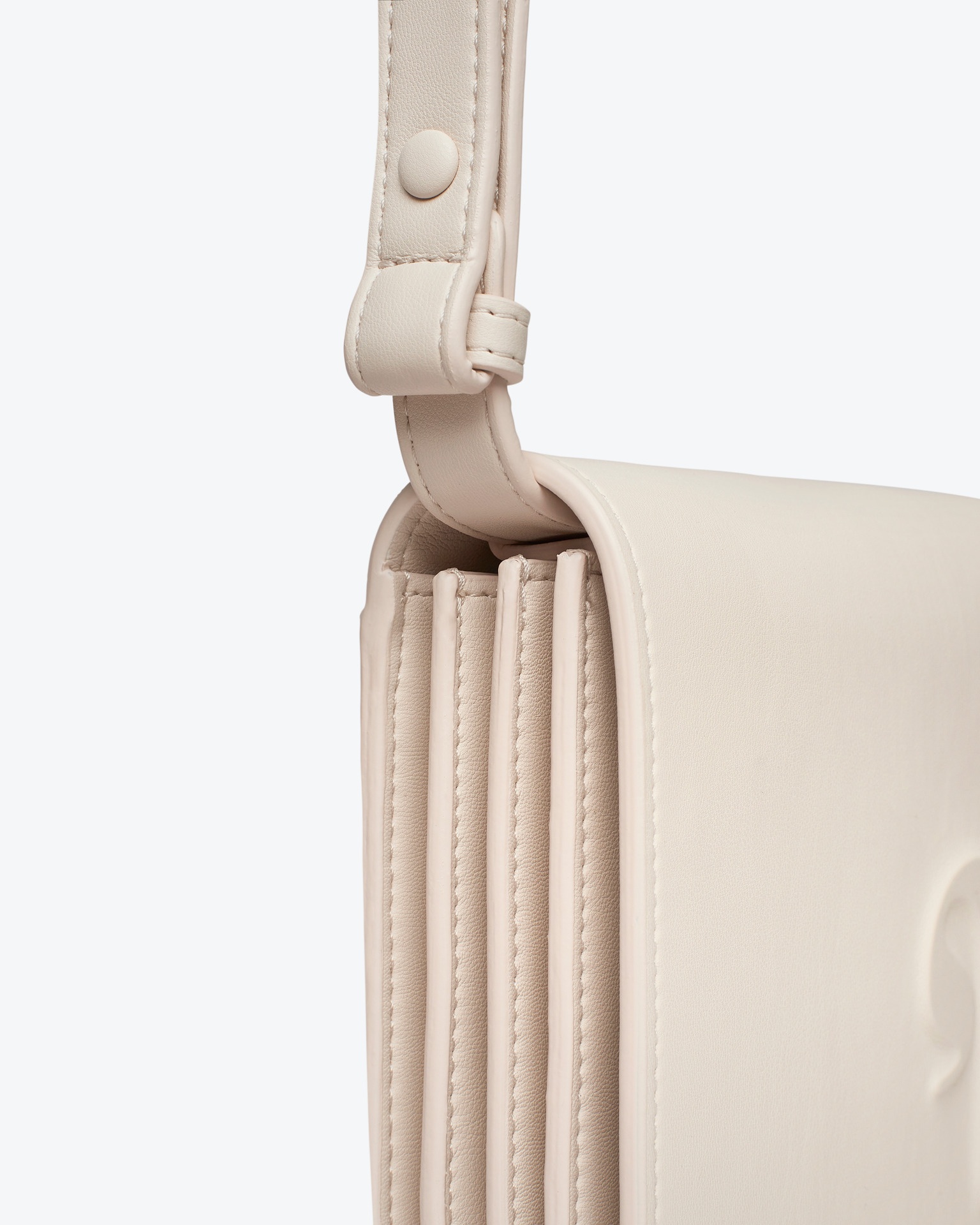 THE CONCERTINA LARGE - Alt-nappa shoulder bag - Off-white - 6