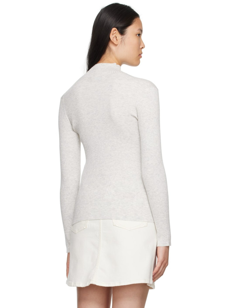 Gray Bold Fox Head Turtleneck 3