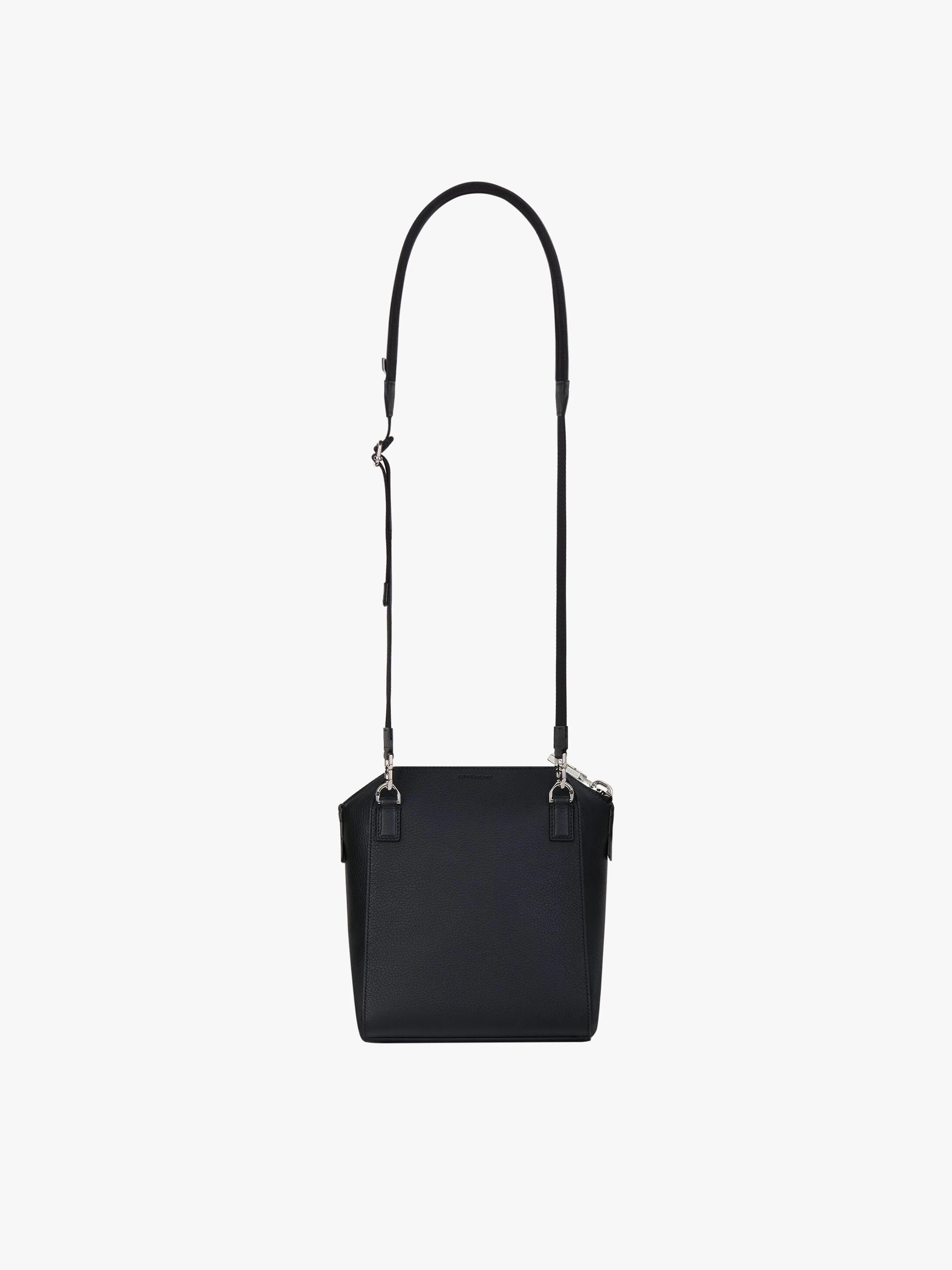 ANTIGONA MESSENGER BAG IN GRAINED LEATHER - 4