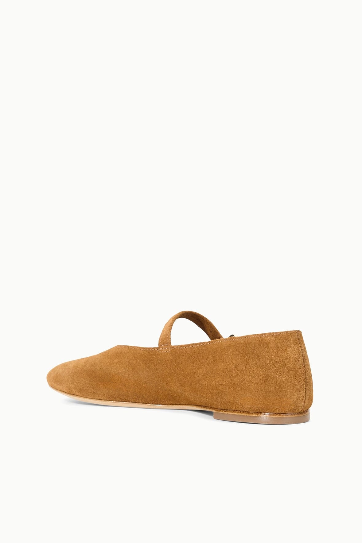 STAUD ALBA MARY JANE BALLET FLAT TAN - 5