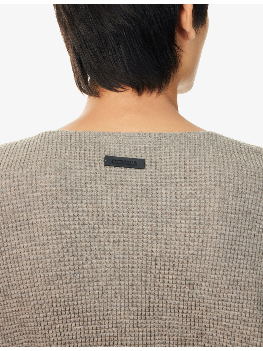 Long-Sleeve Logo-Embroidered Waffle-Knit Jumper - 5